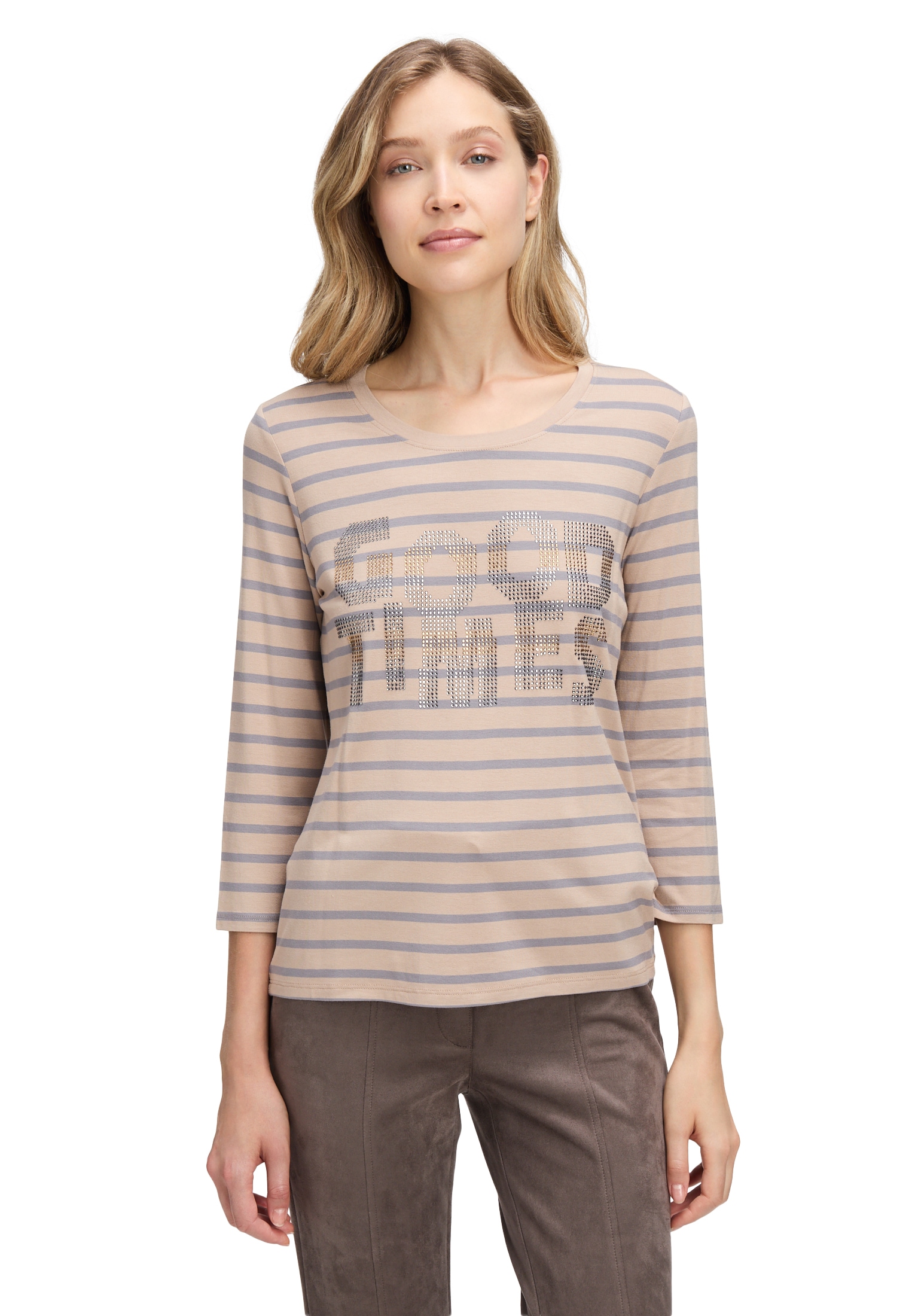 Betty Barclay 3/4-Arm-Shirt "Betty Barclay Damen Ringelshirt mit Schmuckste günstig online kaufen