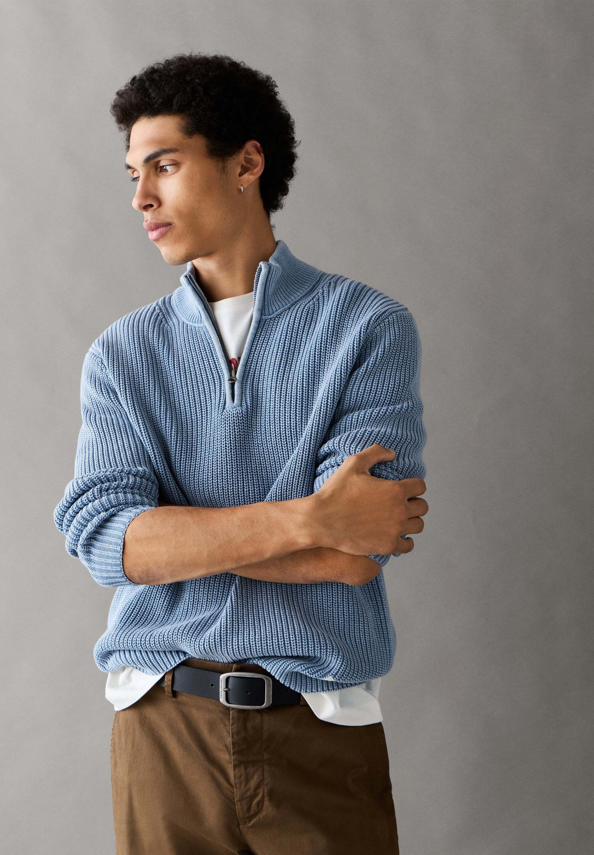 Pepe Jeans V-Ausschnitt-Pullover "Jumper DORIAN MOCK"