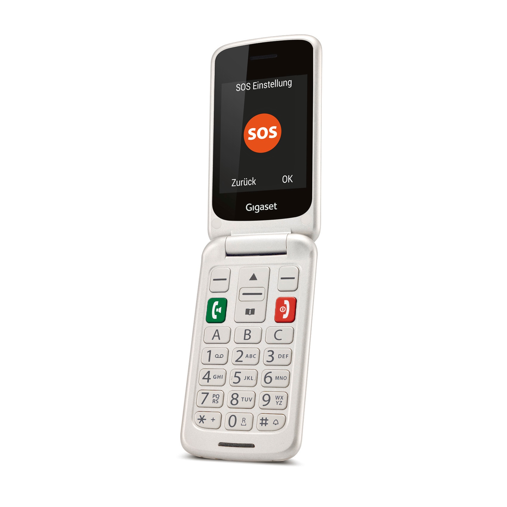 Gigaset Smartphone »GL590«, Weiß, 7,3 cm/2,8 Zoll, 0,3 MP Kamera