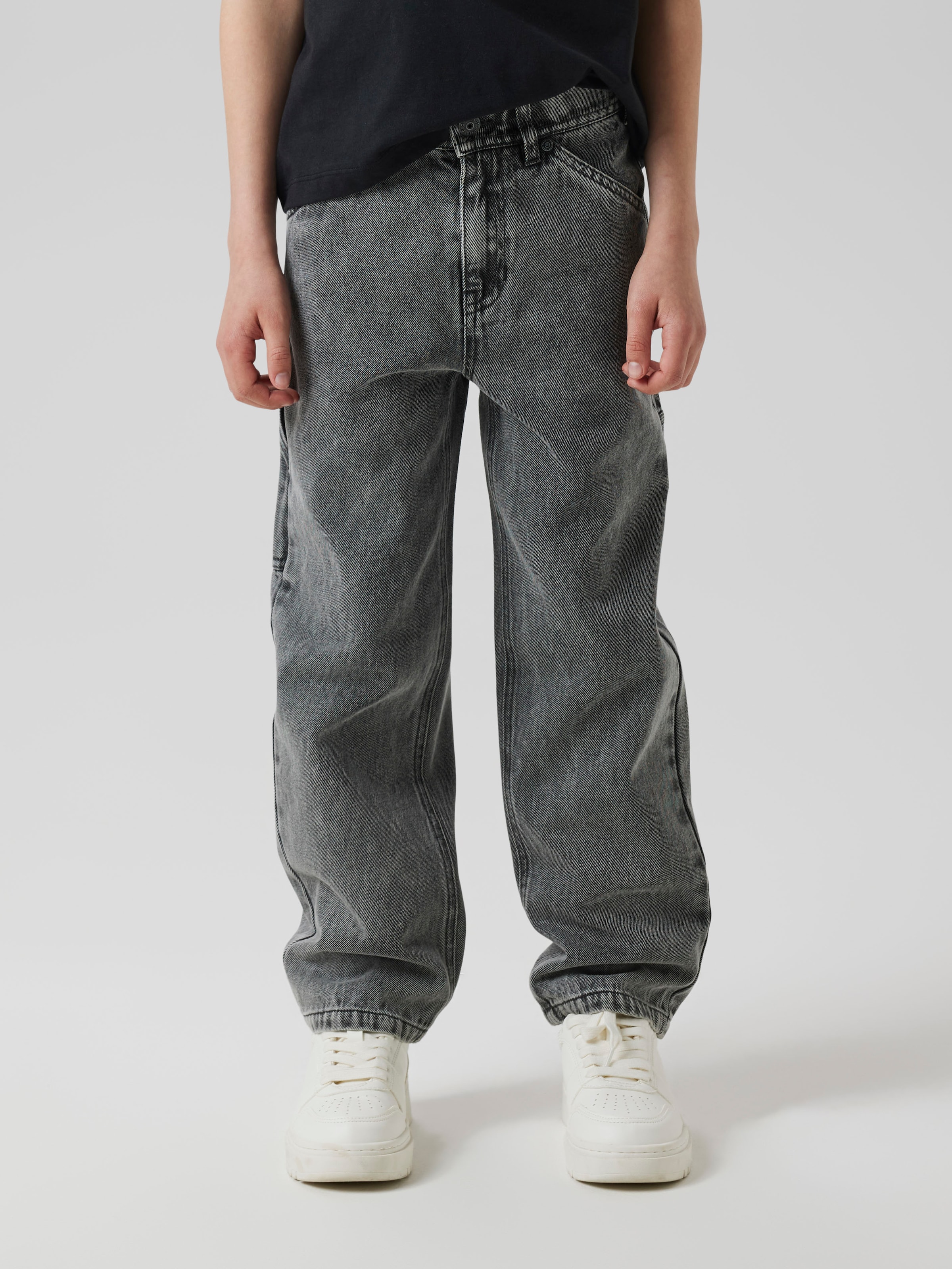 Name It 5-Pocket-Jeans "NKMRYAN für Jungen mit geradem Bein und 5-Pocket-Style" unifarben, casual, straight fit, Baumwolle, Denim