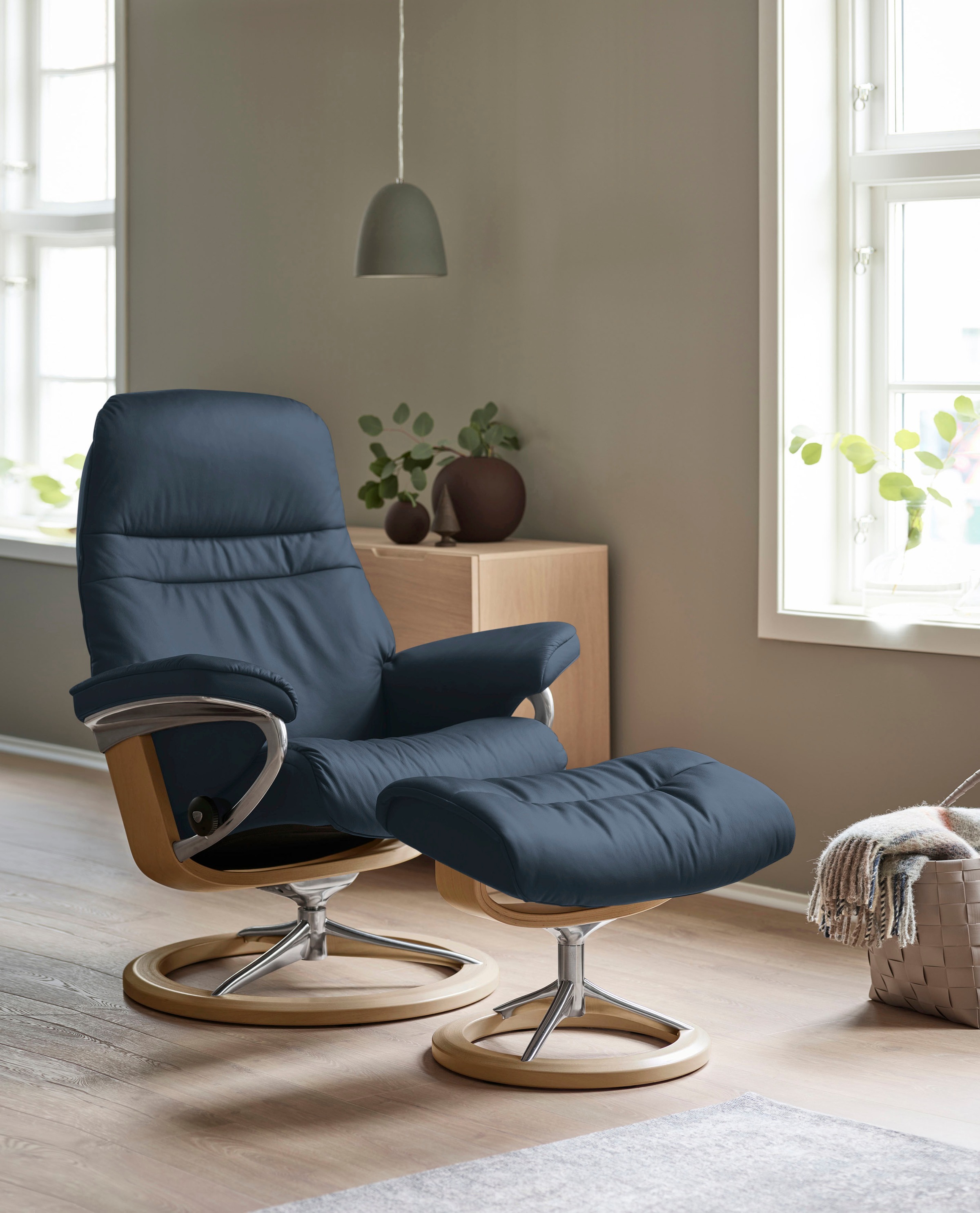 Stressless® Relaxsessel »Sunrise«, mit Signature Base, Größe M, Gestell Eiche