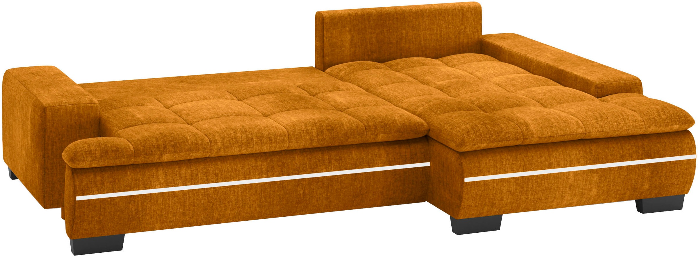 Mr. Couch Ecksofa »Haiti II, L-Form«, RGB-LED Beleuchtung, Kaltschaum, wahlweise mit Bett, Bettkasten