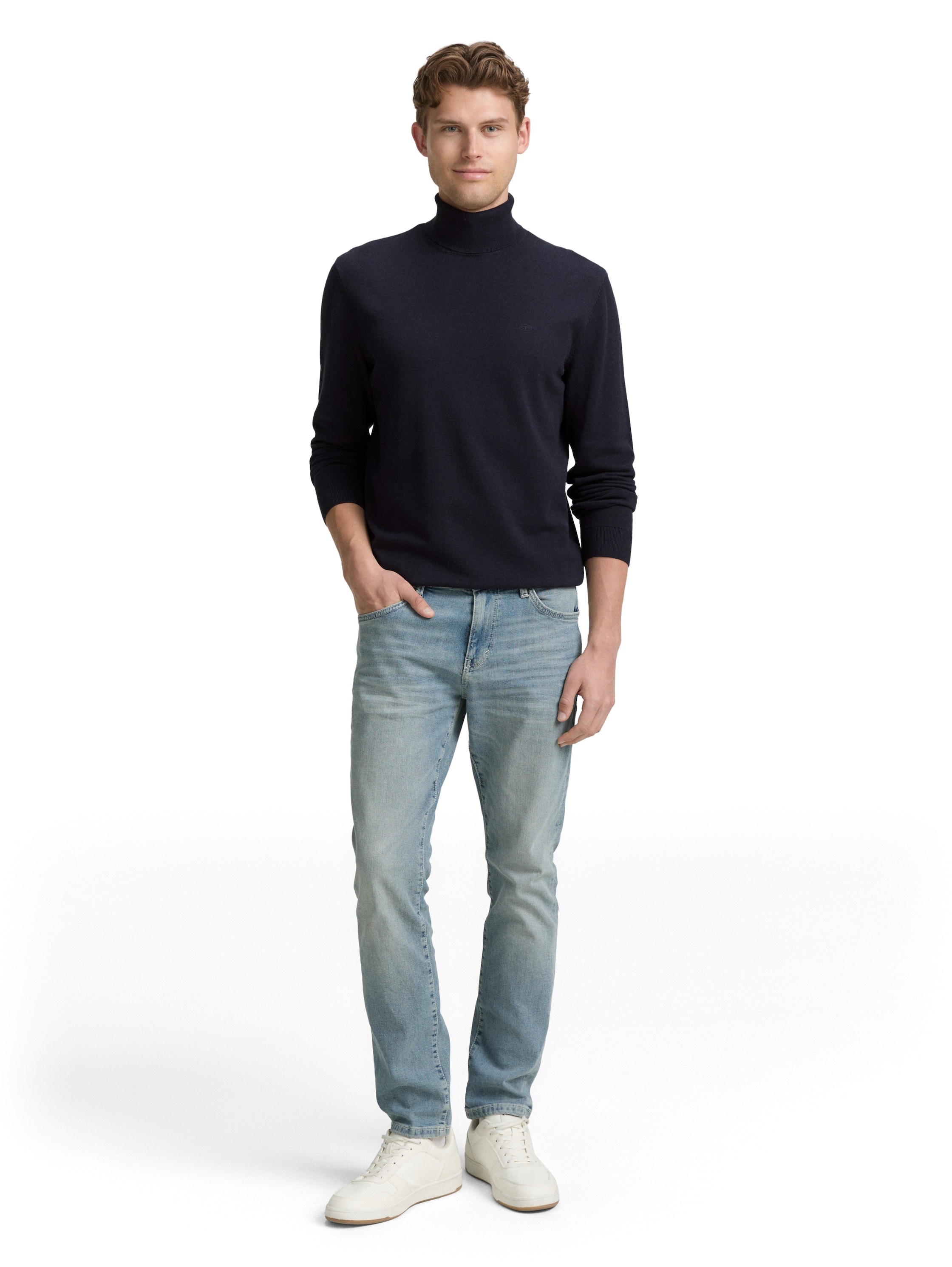 TOM TAILOR Rollkragenpullover, im Strick-Design