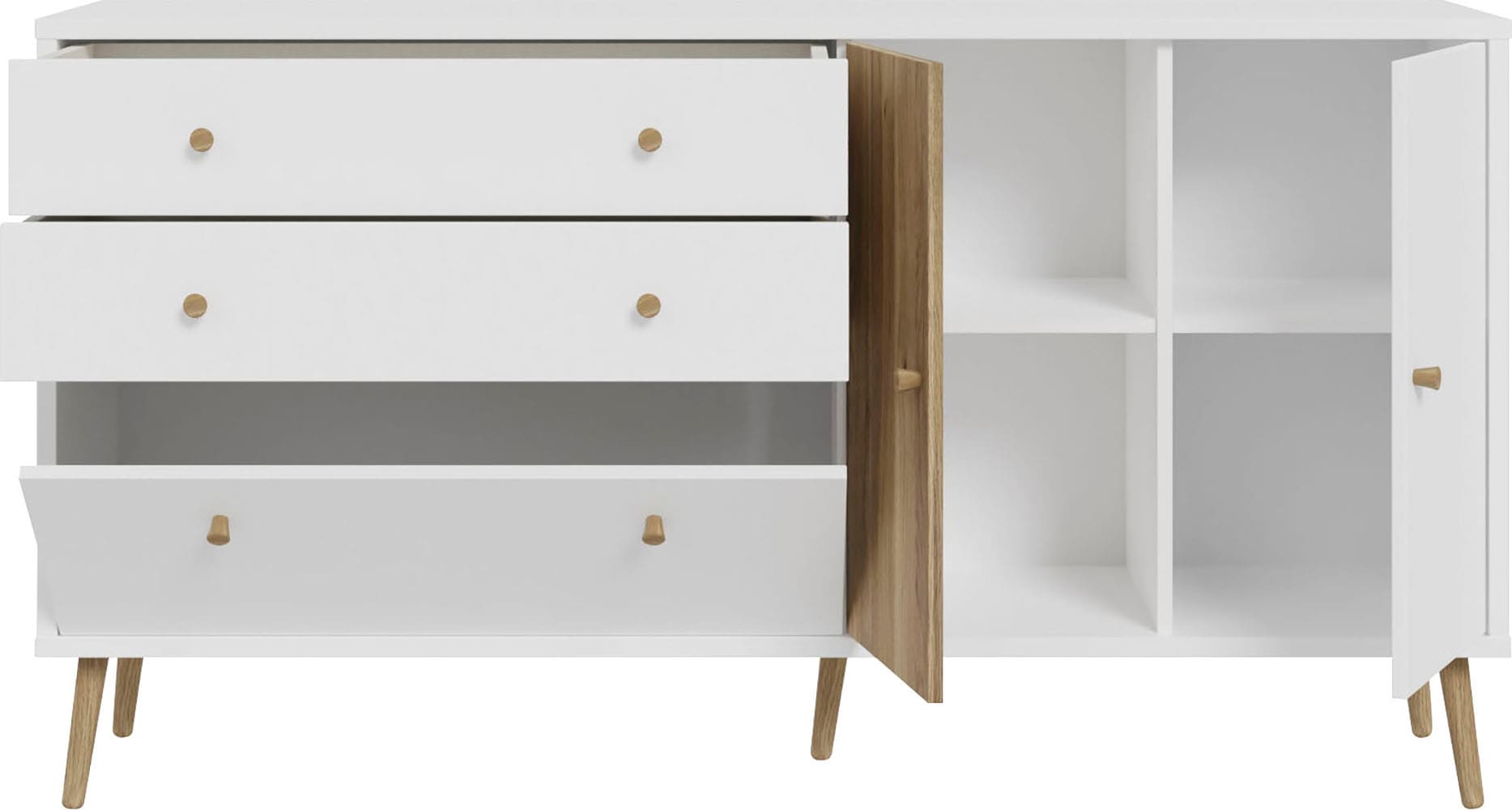 FORTE Sideboard »Harllson EasyKlix by Forte«, die neue geniale Art Möbel aufzubauen