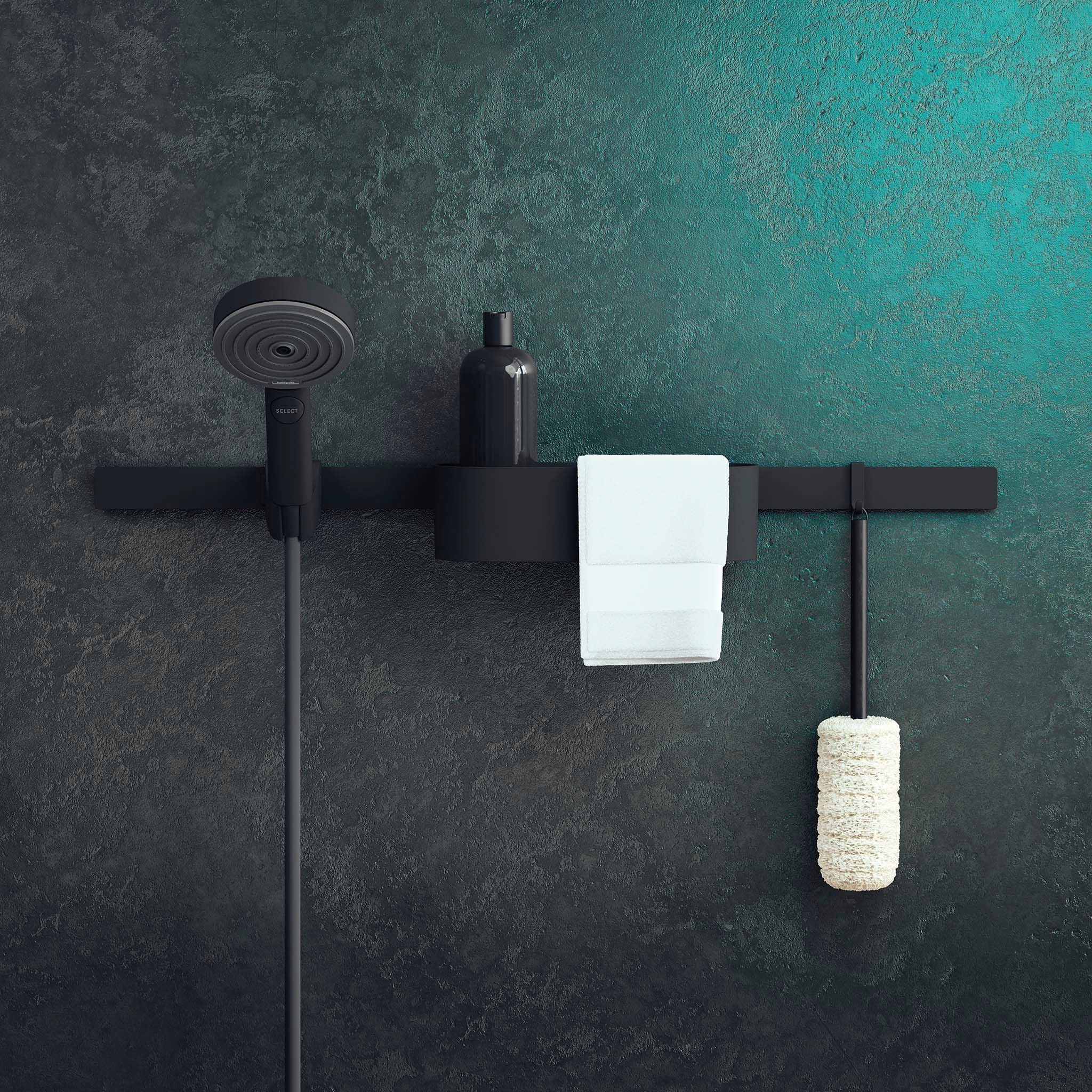 hansgrohe Aufbewahrungsbox "WallStoris", BxTxH: 25x10x7,1 cm, tief mattschw günstig online kaufen