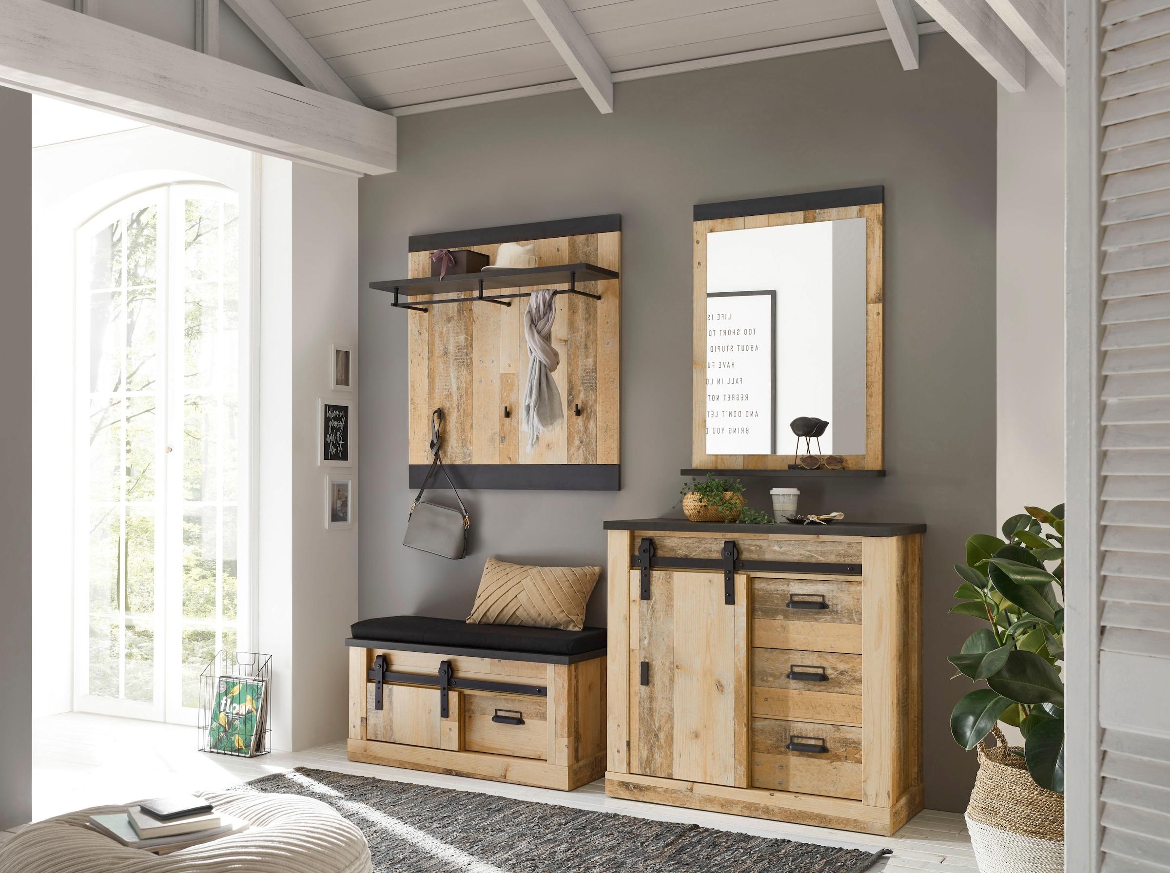 Home affaire Garderoben-Set "SHERWOOD" 4 Stk. tlg. günstig online kaufen