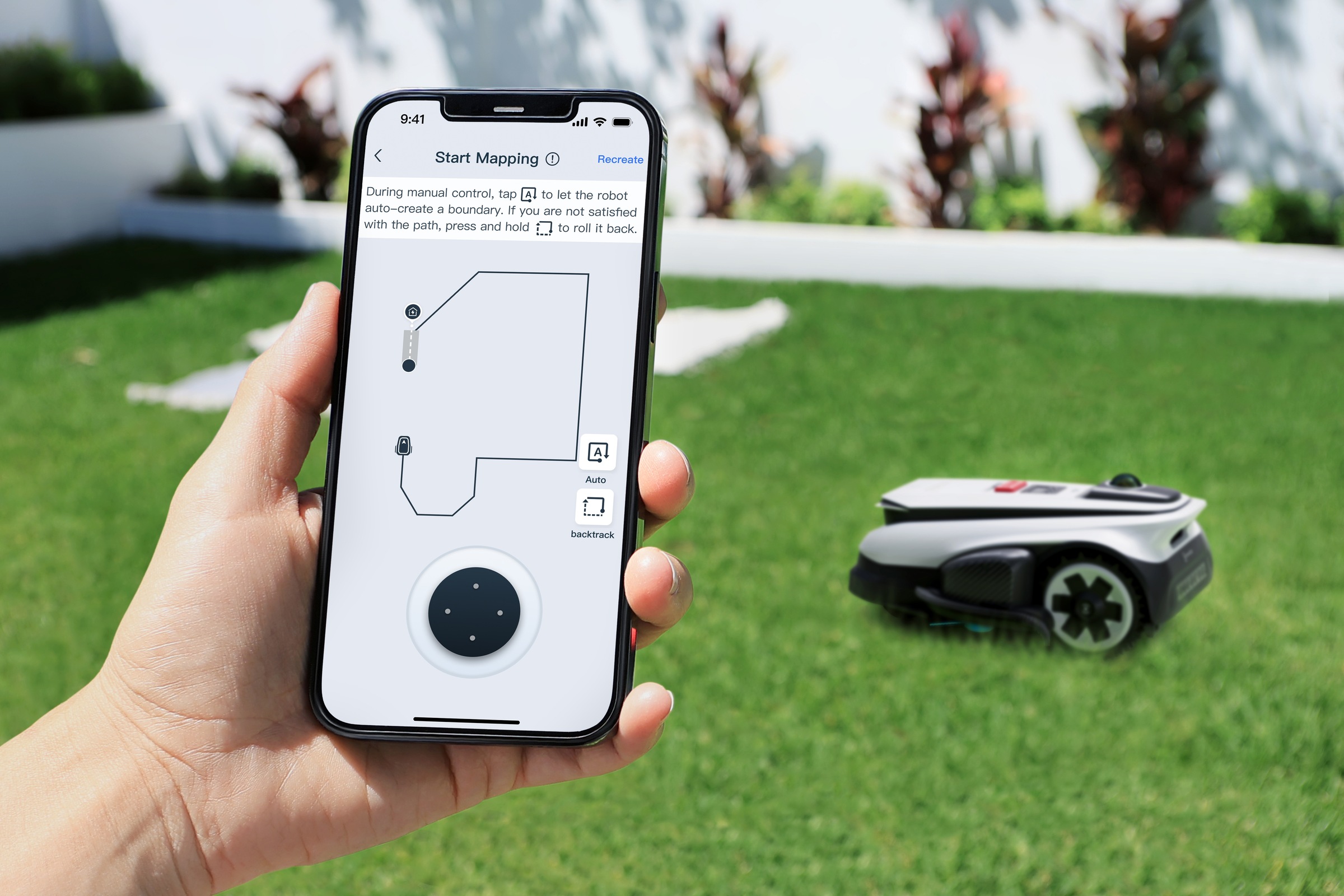 ECOVACS Rasenmähroboter »GOAT A1600 LiDAR PRO« Mäheffizienz von 400 m²/h, Trimmer (8500 rpm),   Dual-LiDAR Navigation, leistungsstarker 32-V Energieplattform