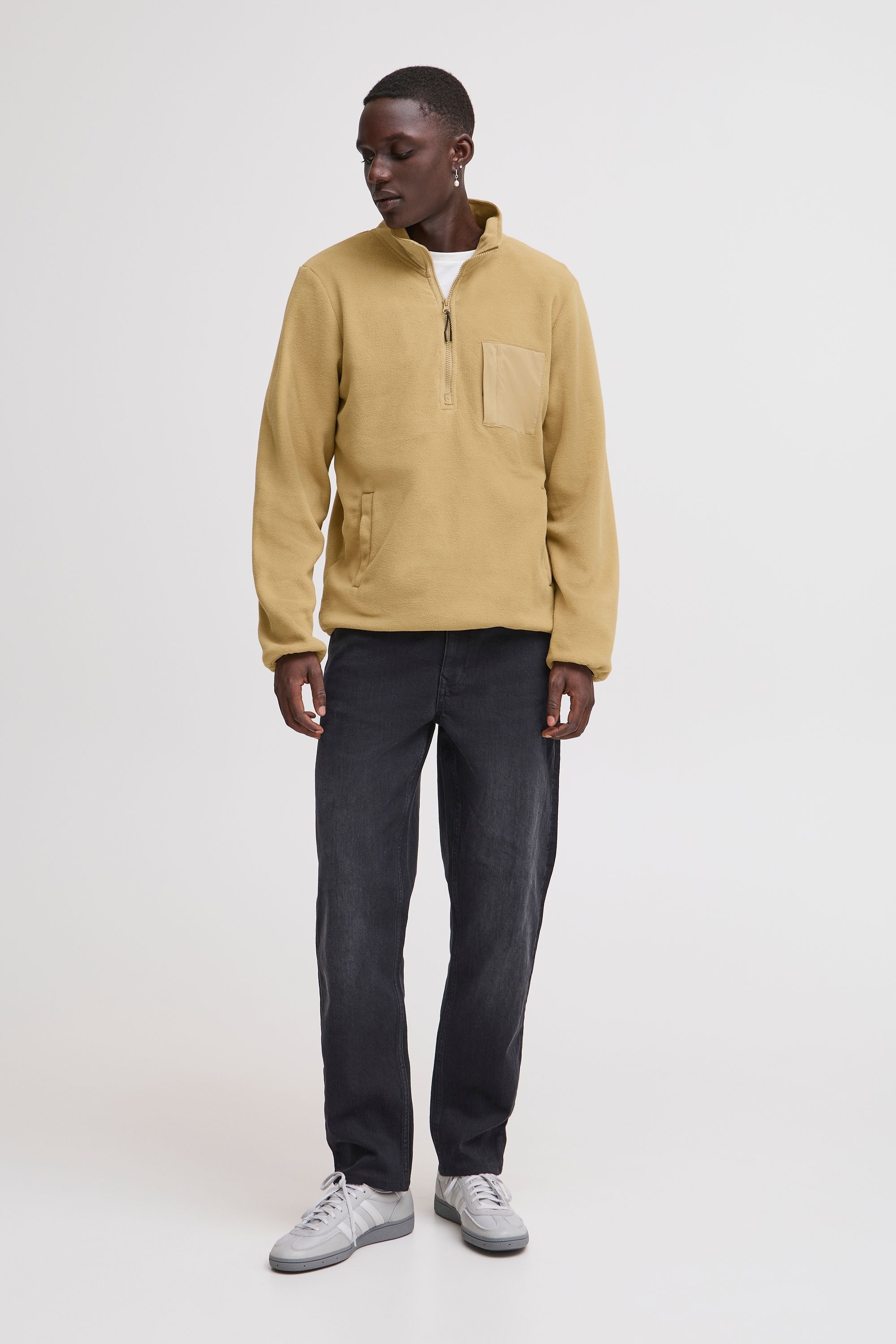 Blend Troyer »Fleecejacke BHBROOKS Sweatshirt halfzipp«