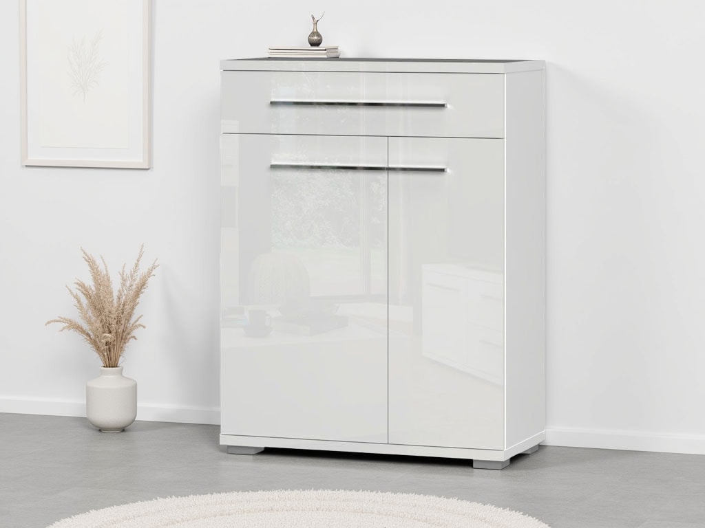 OTTO home Schuhschrank "Piano" (H/B/T): 101/76/35cm, UV lackiert, hochglänz günstig online kaufen