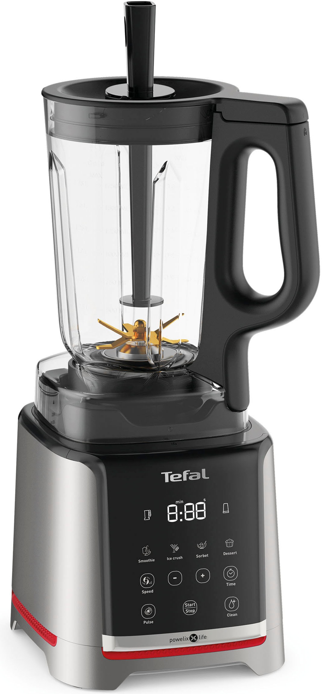Tefal Standmixer »BL91HD Infiny Mix+ Highspeed«, 1600 W, 5 automatische Programme, Klingen mit Titanbeschichtung