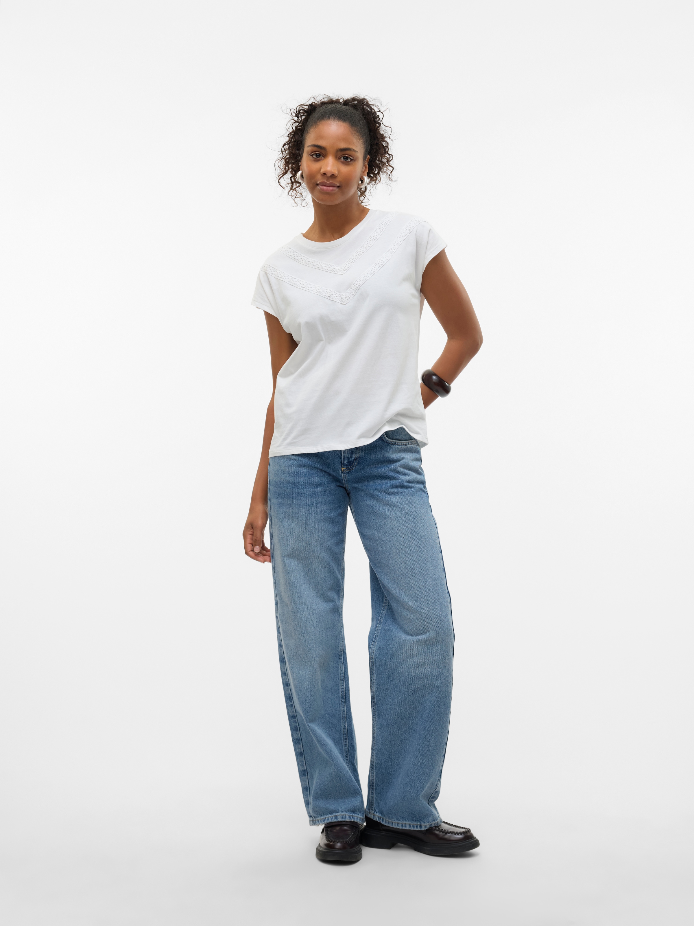 Vero Moda Kurzarmshirt »VMPANNA AVA SS TOP JRS«