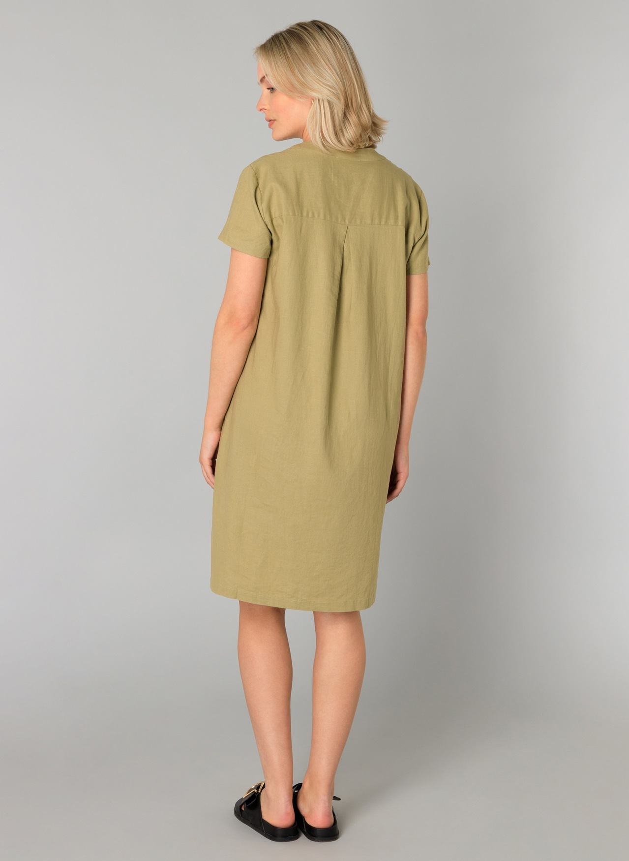 Thumbnail - Base Level Tunikakleid "Yacin" Sommerkleid mit Leinen