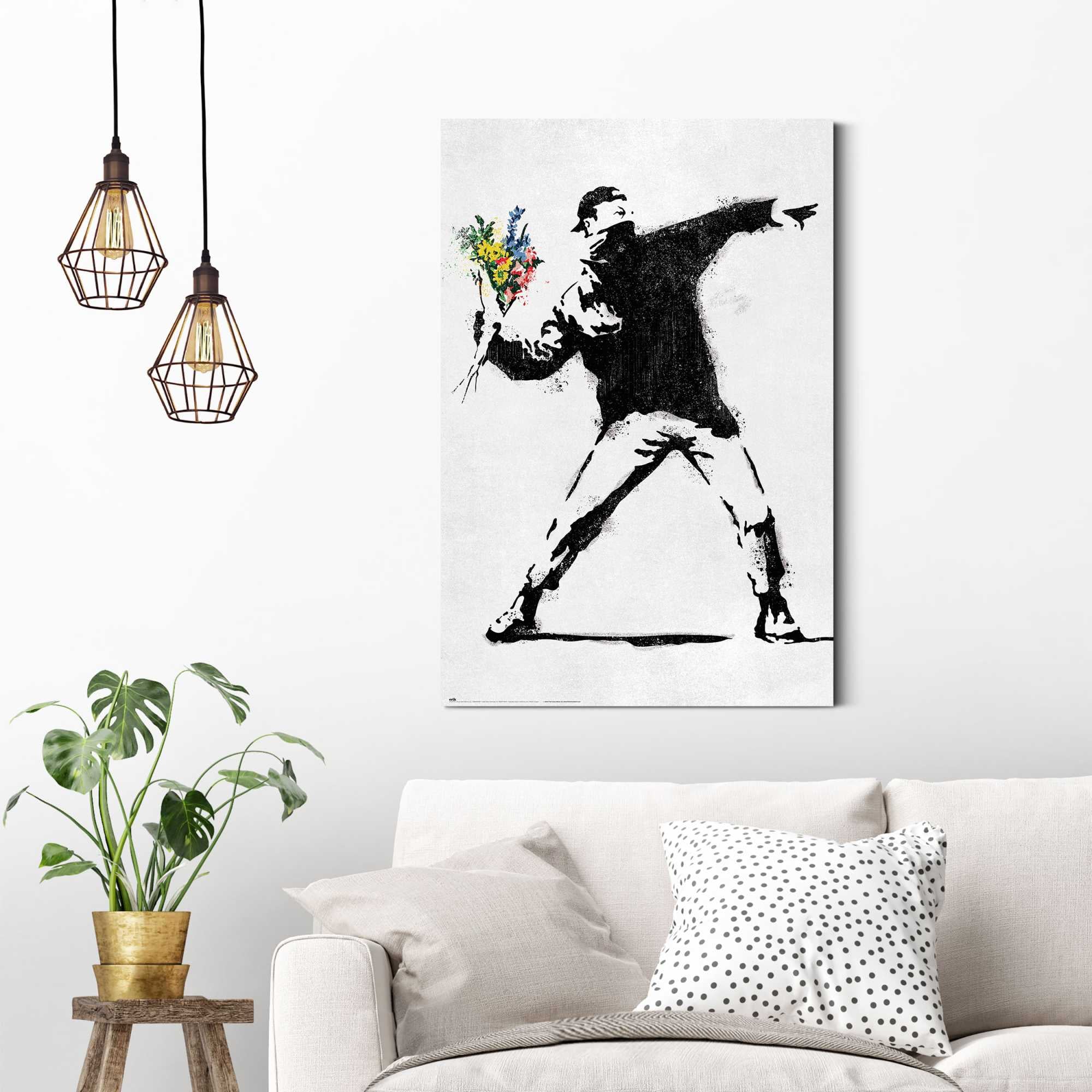 Reinders Deco-Panel "Banksy - flower bomber" günstig online kaufen