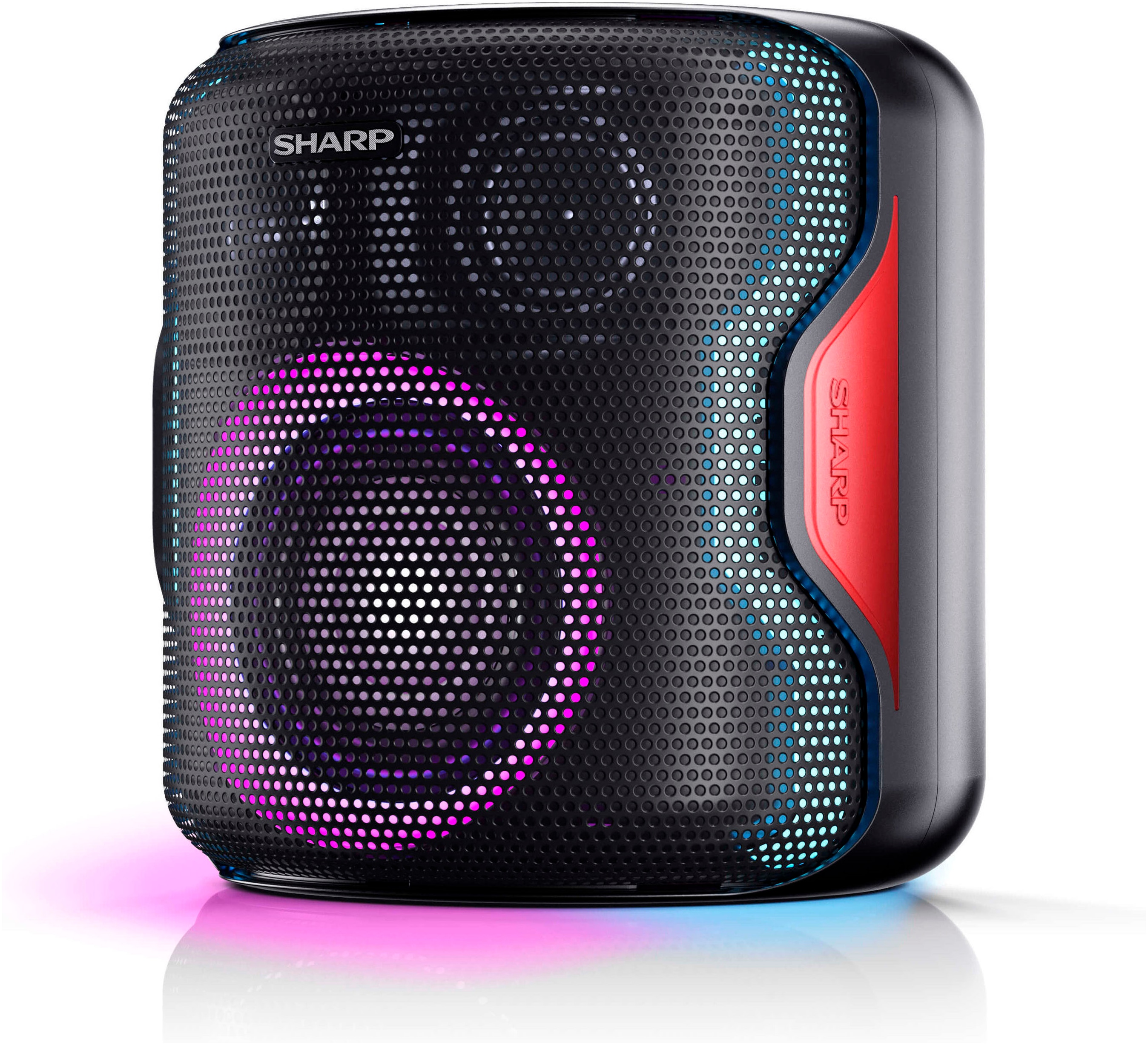 SHARP Party-Lautsprecher "PS-921(BK)", B:22cm H:22,6cm T:22cm, schwarz, Lautsprecher