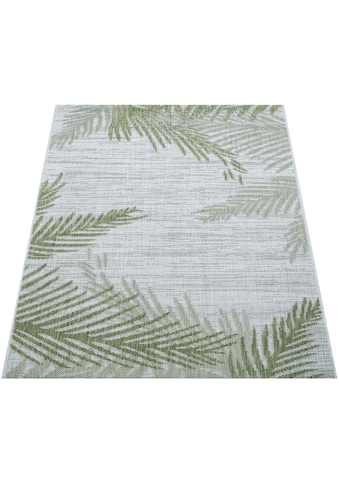 Paco Home Teppich »Kuba 126«, rechteckig, 4 mm Höhe, Flachgewebe, Motiv Blätter, In-... kaufen