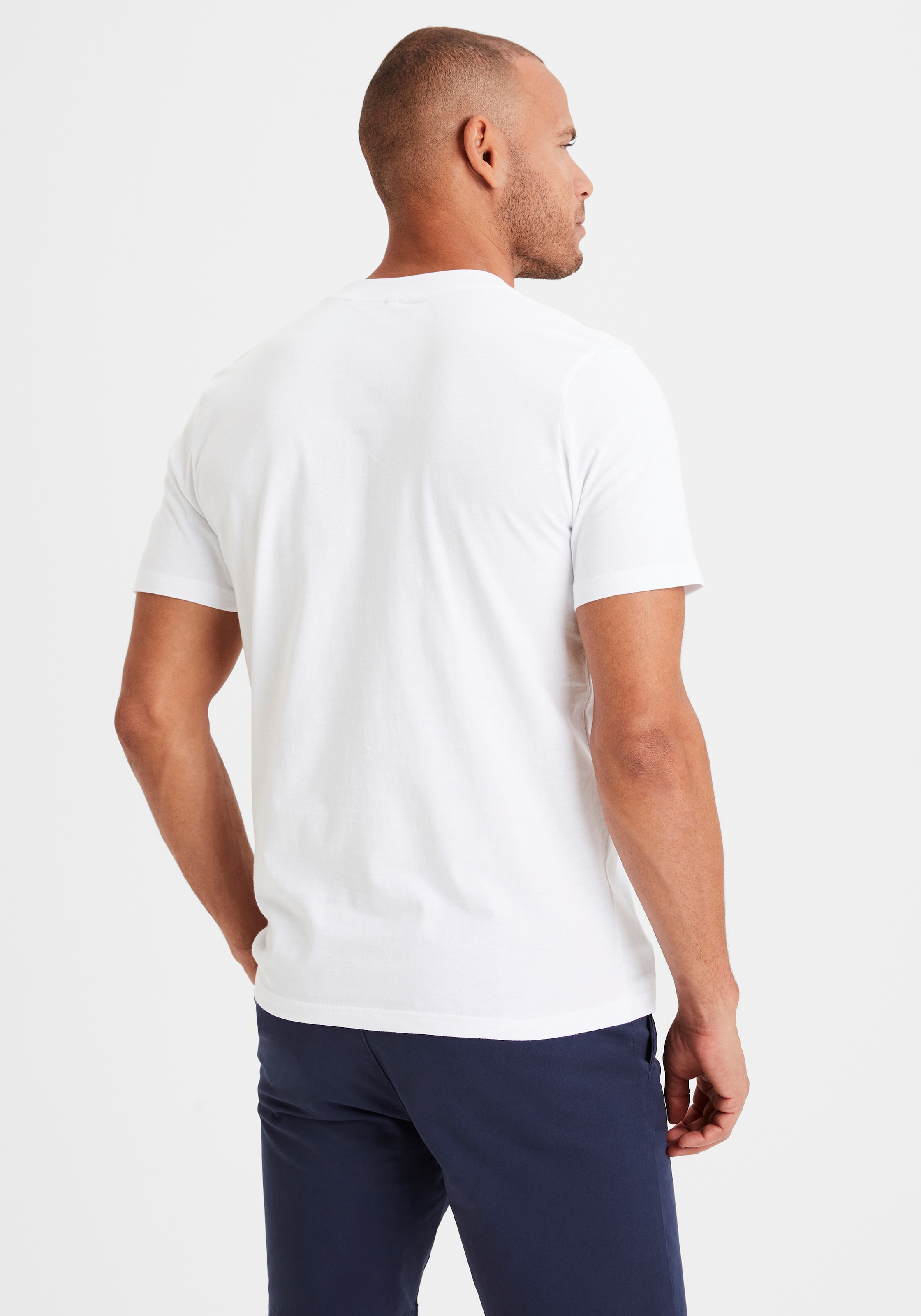 KangaROOS V-Shirt »Regular Fit,«, Freizeitshirt mit Kurzarm, V-Ausschnitt aus reine Baumwolle