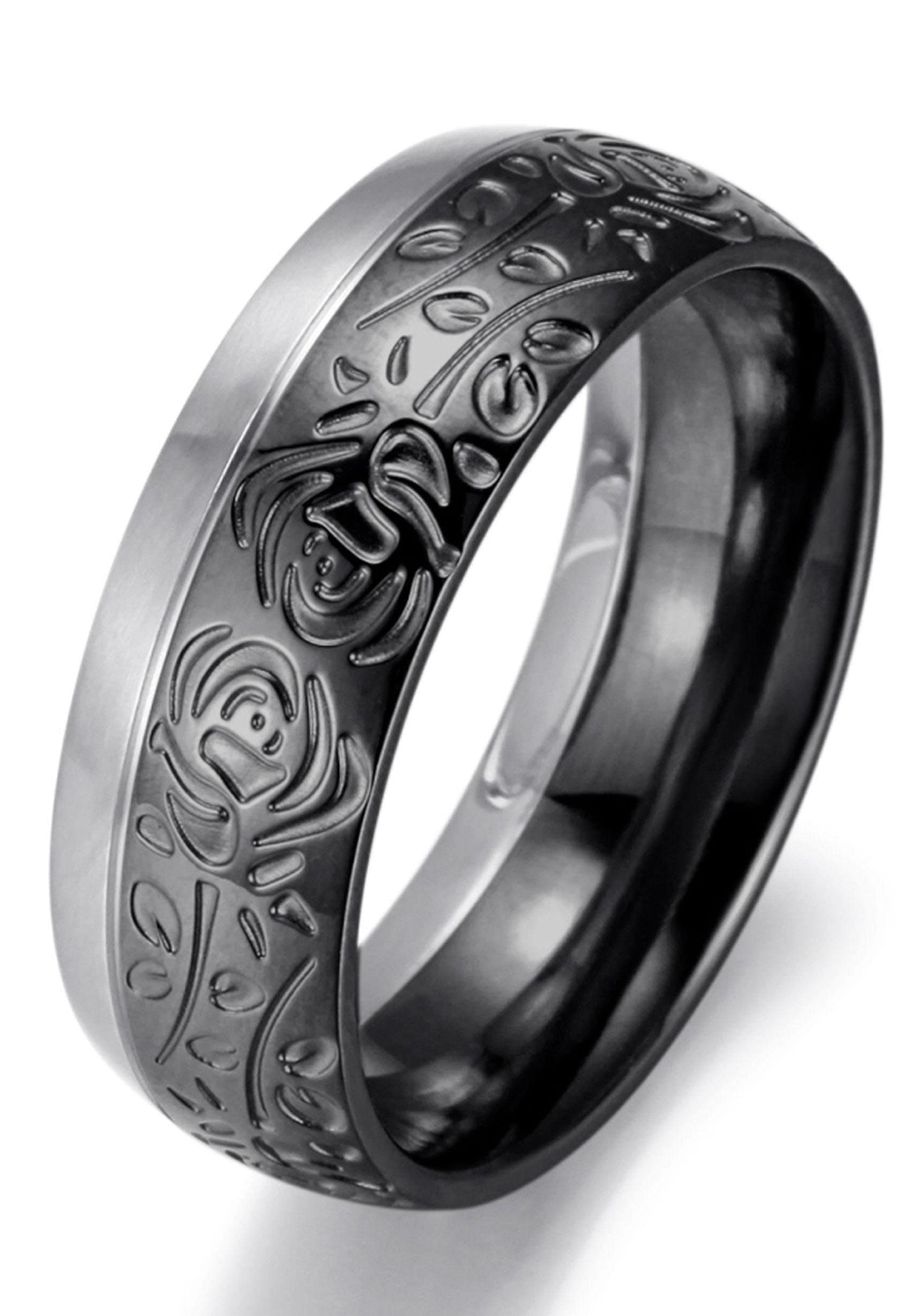 Firetti Trauring »Schmuck Geschenk "LIEBE" bicolor, ca. 8,00 mm breit«