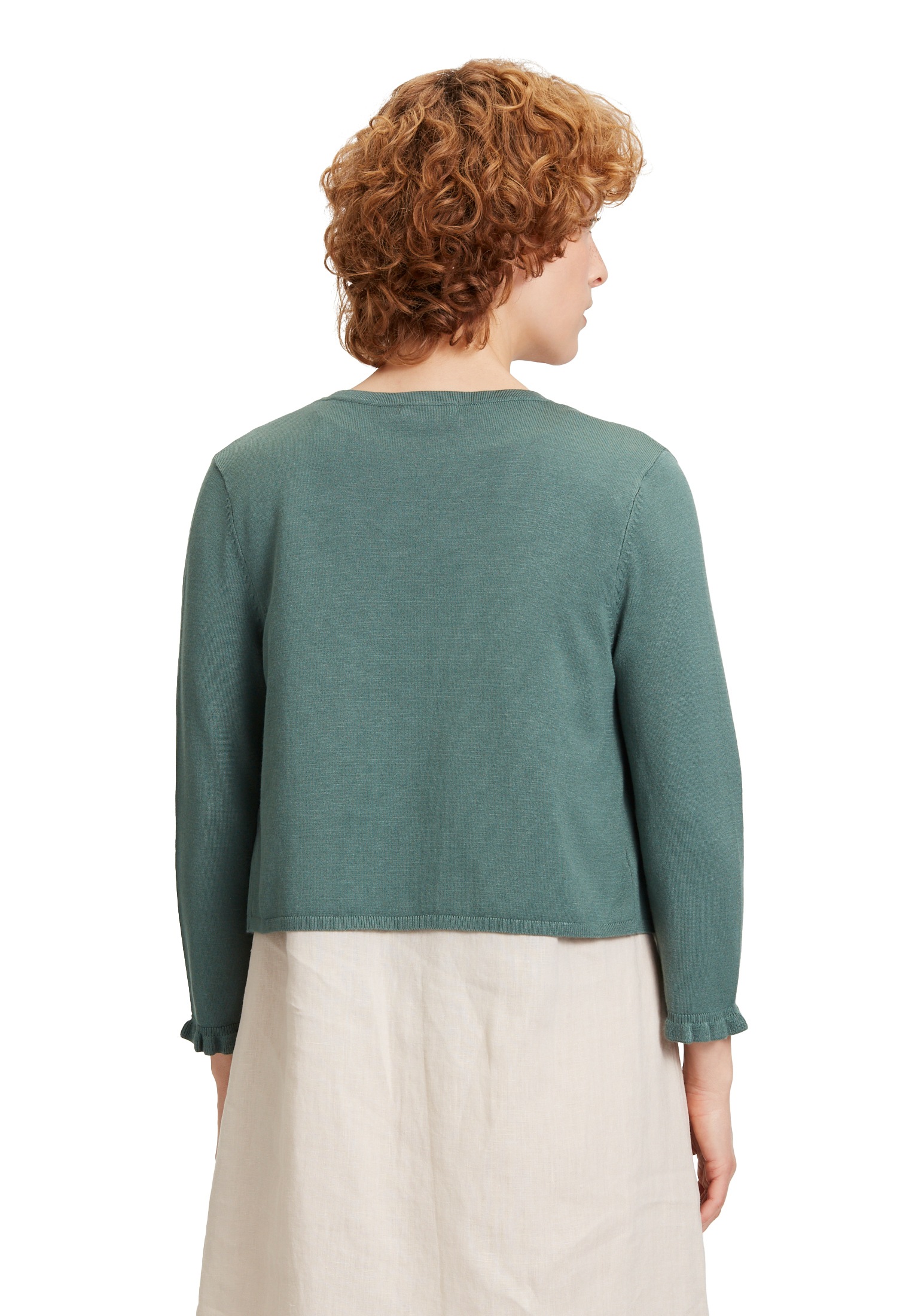 Cartoon Strickjacke »Cartoon Strick-Cardigan mit Rüschen«, Rüschen