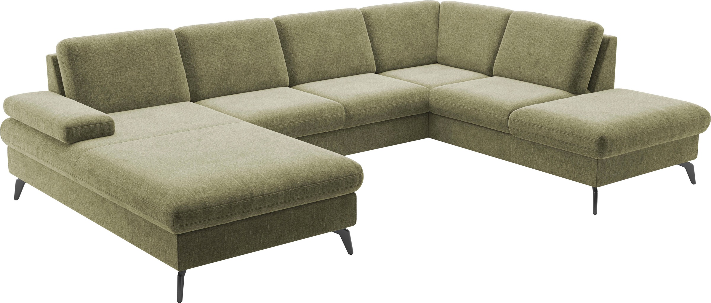 sit&more Wohnlandschaft »Morris Jubi U-Form«, inkl. Armteilfunktion und 1 Zierkissen, wahlweise mit Bettfunktion
