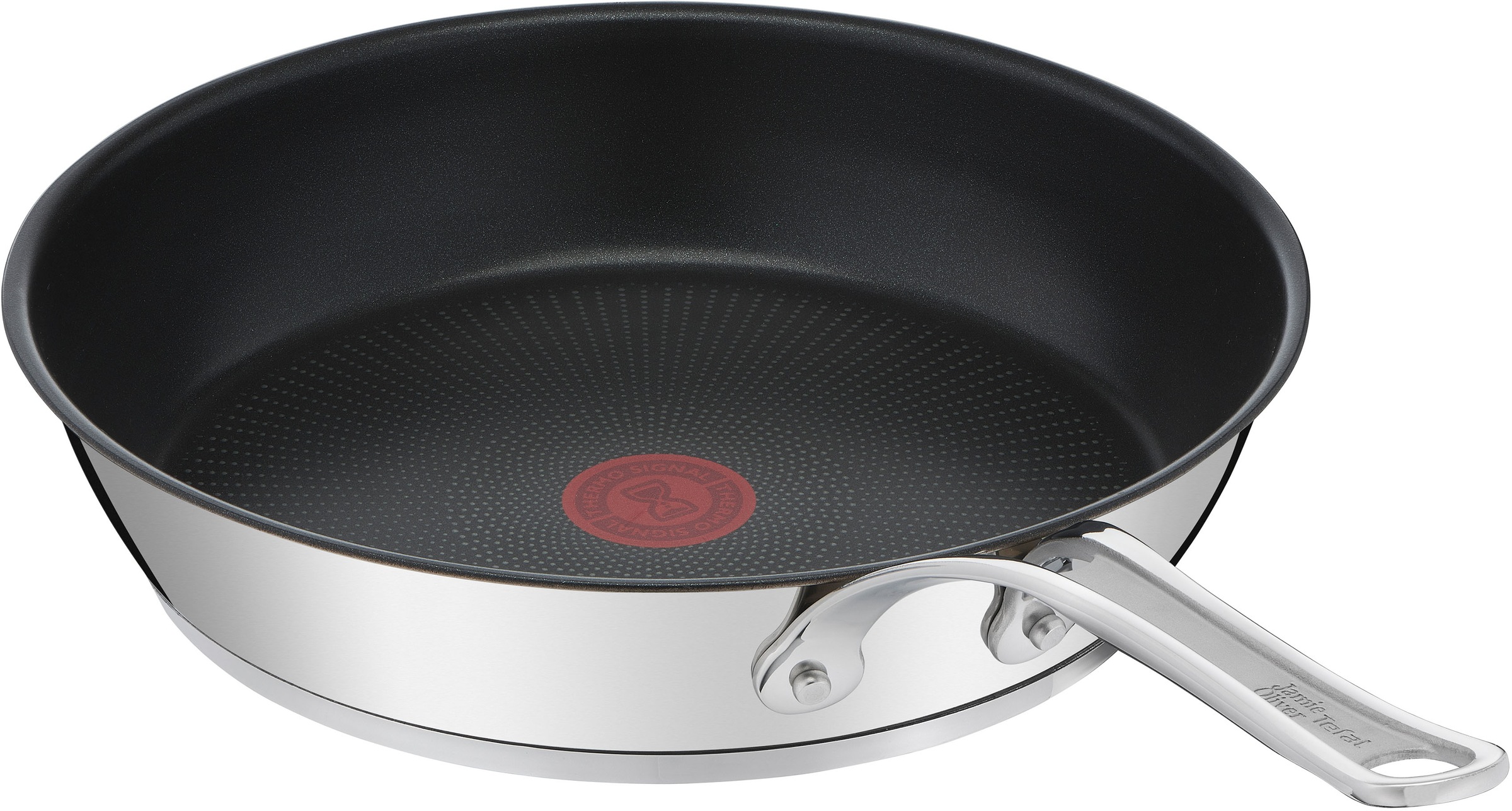 Tefal Bratpfanne »Jamie Oliver Cook's Classic«, Edelstahl, (1 tlg.), Edelstahl,Antihaftversiegelung,Thermo-Signal,alle Herdarten,Induktion