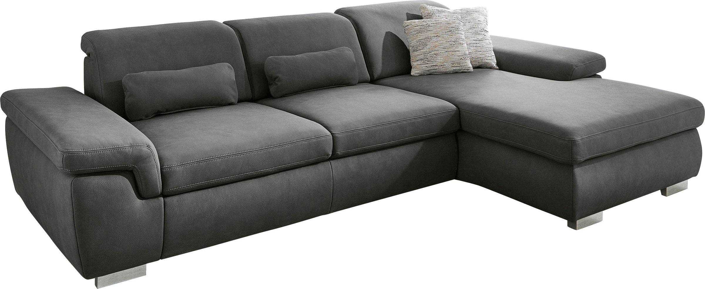 Die PlanBar Ecksofa »MP-IN17041 L-Form«, mit Sitztiefenverstellung, optional Kopfteilverstellung & Bettfunktion
