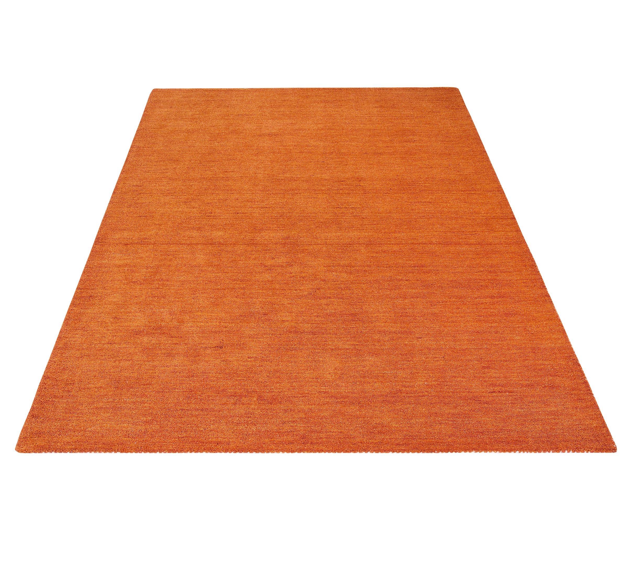 THEKO Wollteppich »Gabbeh Uni, Handgefertigt, Teppich, meliert, reine Wolle,« rechteckig 14 mm Höhe Schlafzimmer, Wohnzimmer, Esszimmer, auch als Läufer oder rund