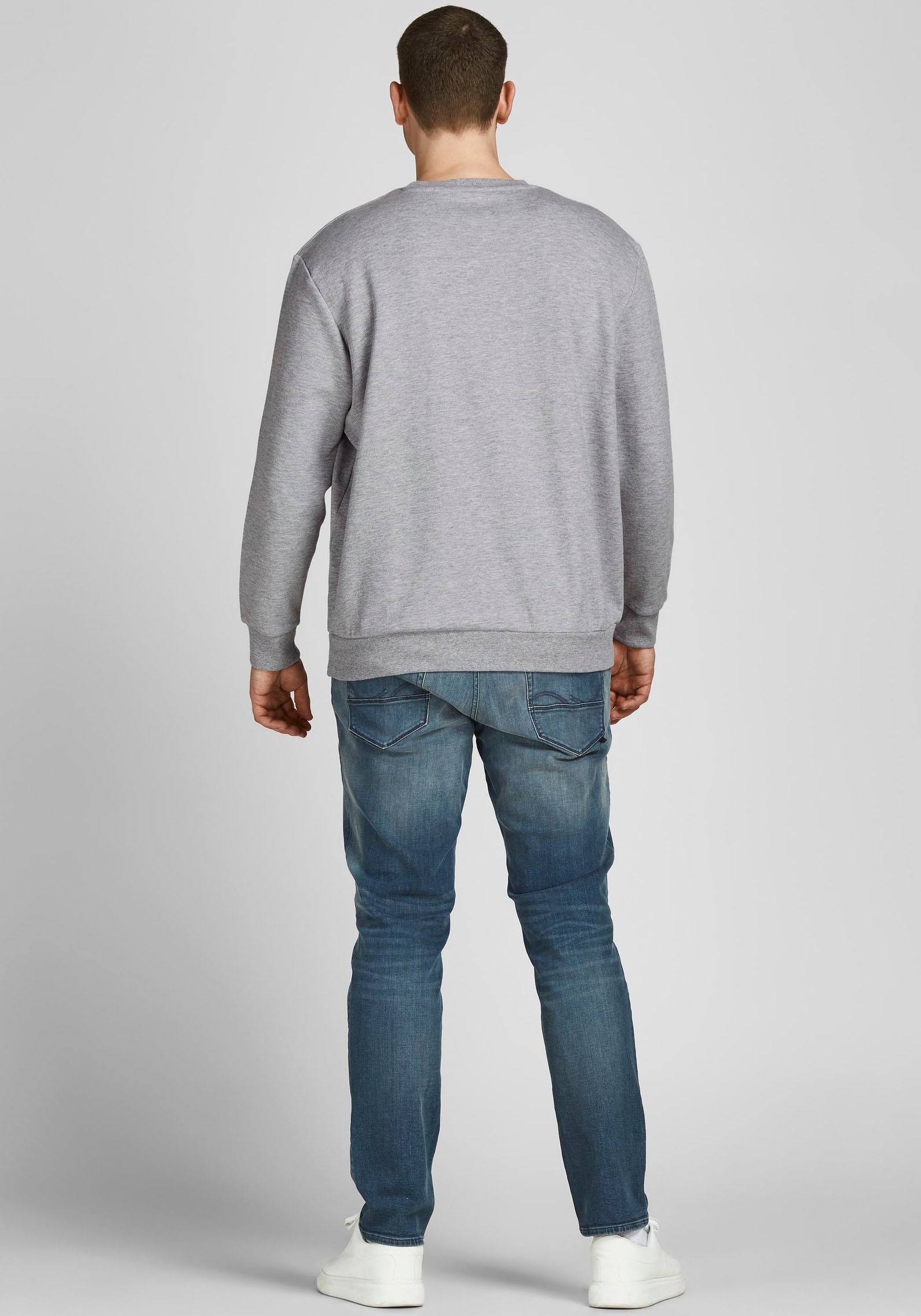 Jack & Jones PlusSize Sweatshirt »BASIC SWEAT CREW NECK«, (Packung)