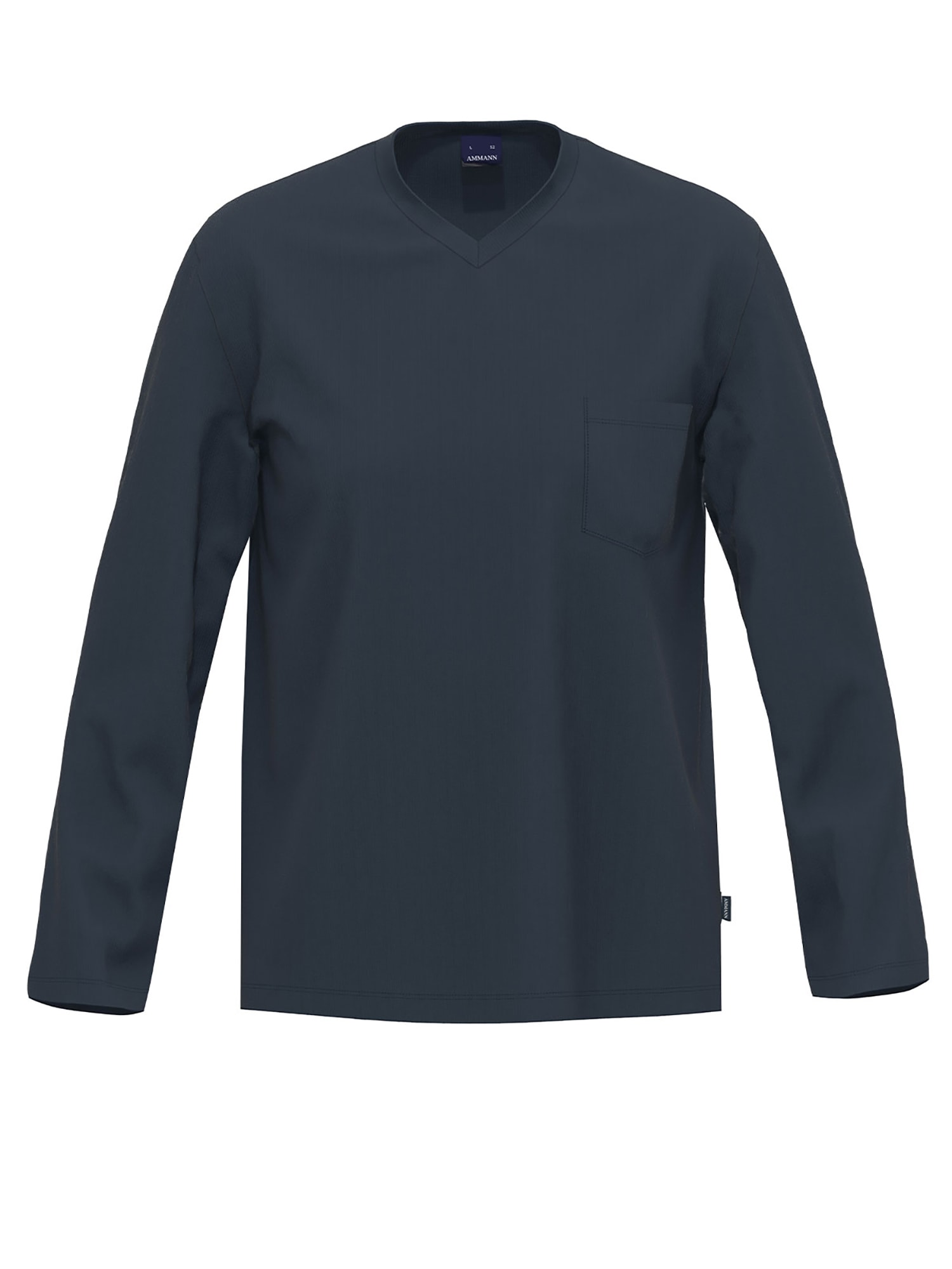 Ammann Pyjama »Herren Langarm Shirt, Lange Flanellhose Night & Relax« 1 Stk.
