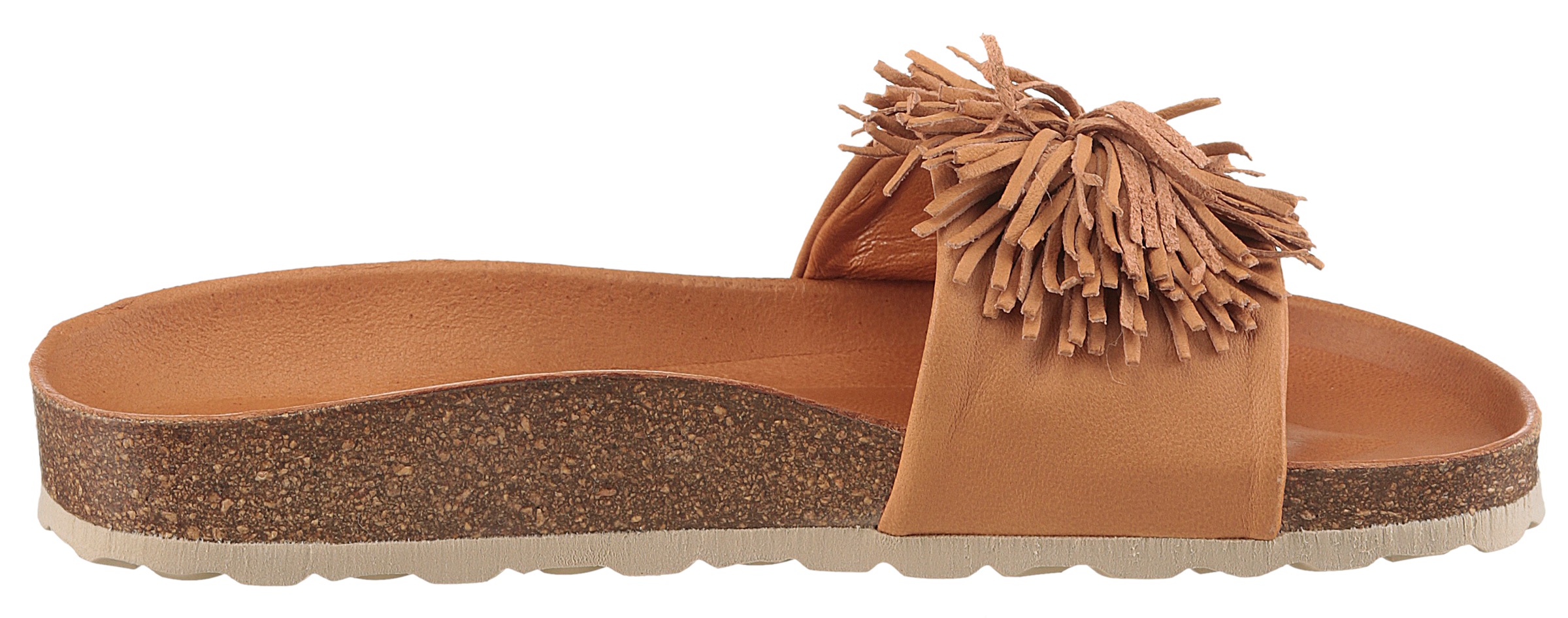 VERBENAS Pantolette »Reina Ecobrush«, Sommerschuh, Schlappen, Strandschuh für den Sommer