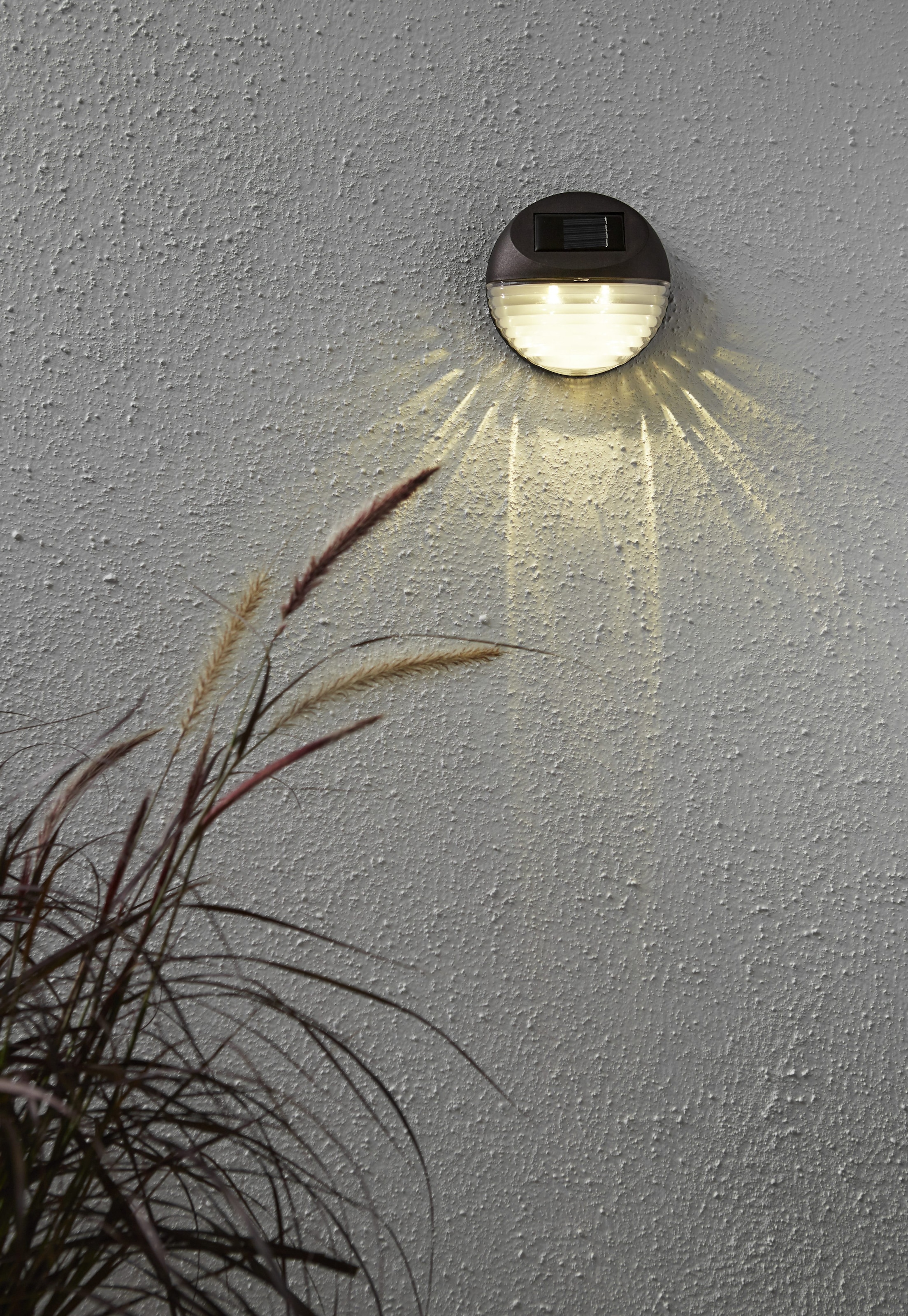 Parforce Traditional Hunting LED Solarleuchte »Solar-Wandleuchte Fency« LED-Board 3 Stk. Warmweiß 3er-Set Solar-Wandleuchten, Dämmerungssensor