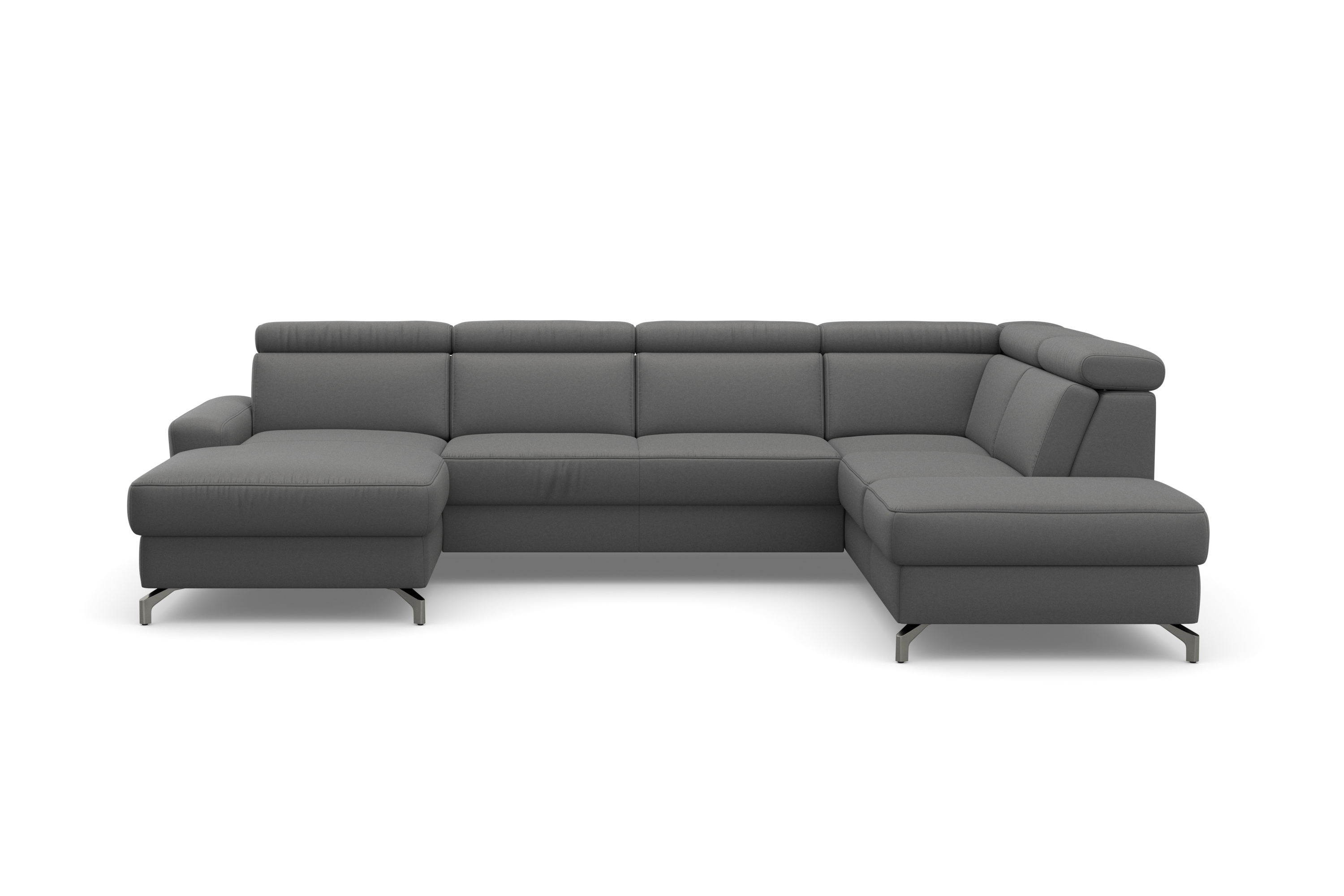 sit&more Wohnlandschaft "Scarlett U-Form" inklusive Kopfteilverstellung, optional Schlaffunktion & Bettkasten