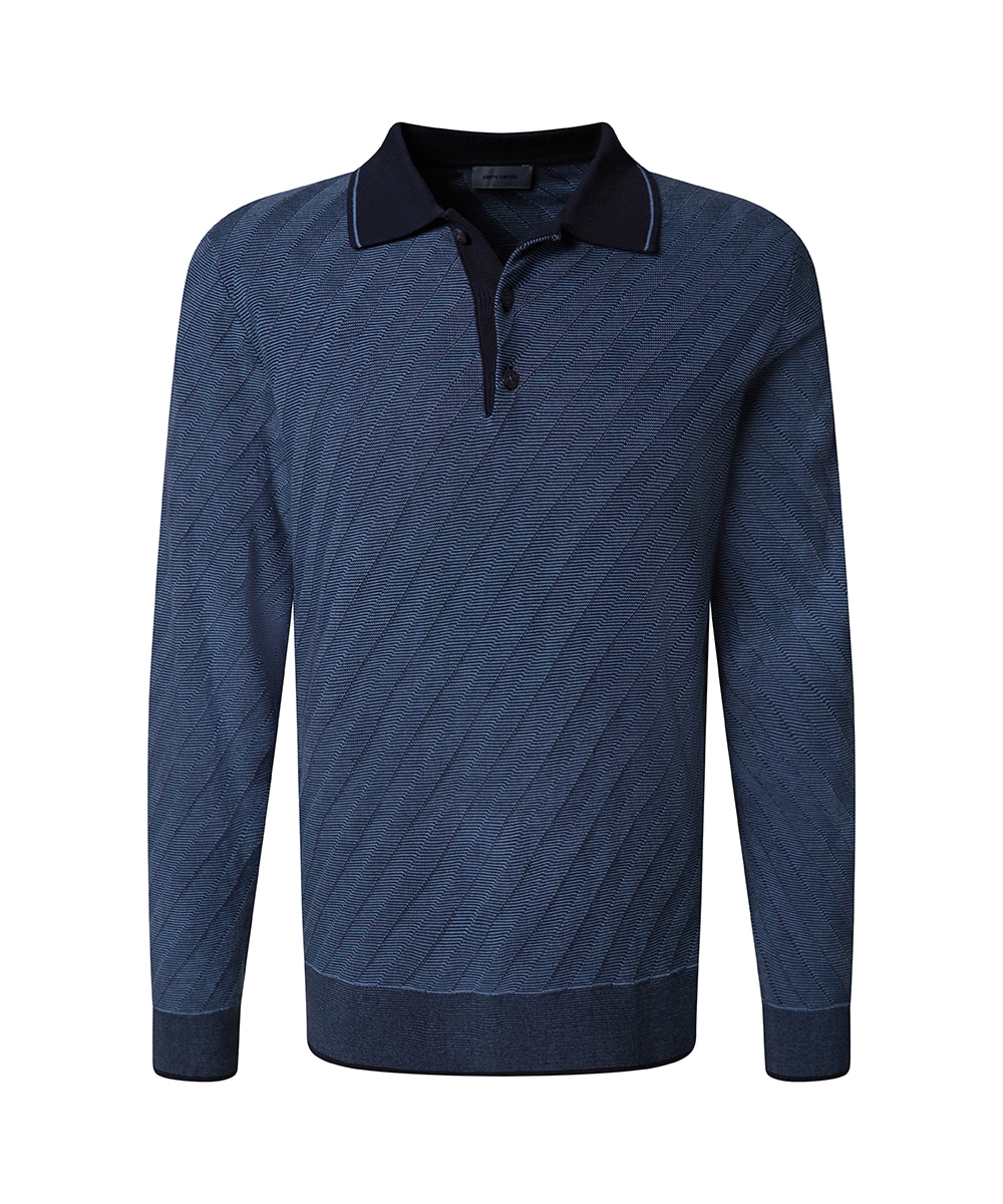 Pierre Cardin Strick in Bicolour- Jaquard - Struktur