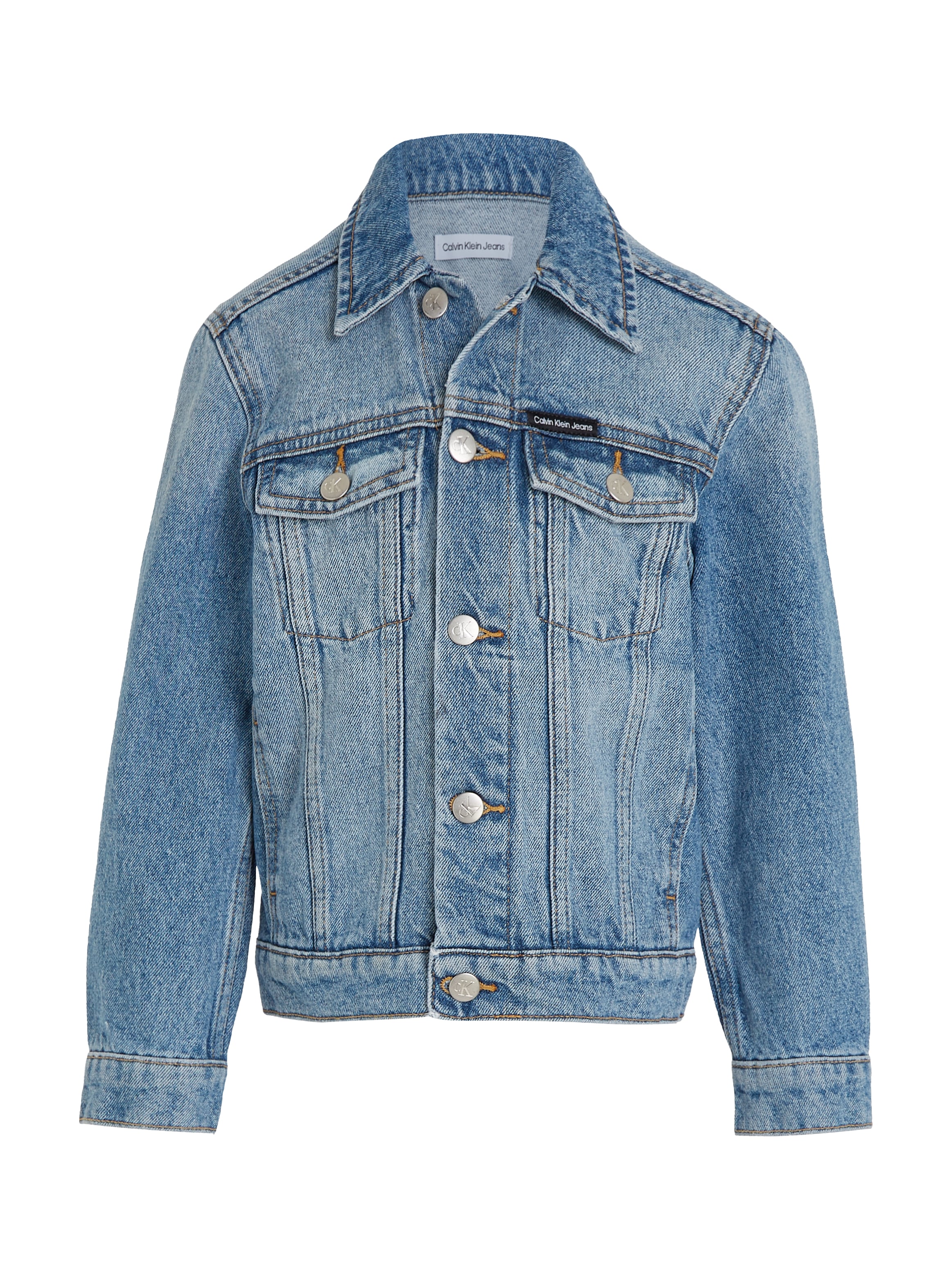 Calvin Klein Jeans Jeansjacke »ICONIC MID BLUE DENIM TRUCKER«, Kinder bis 16 Jahre