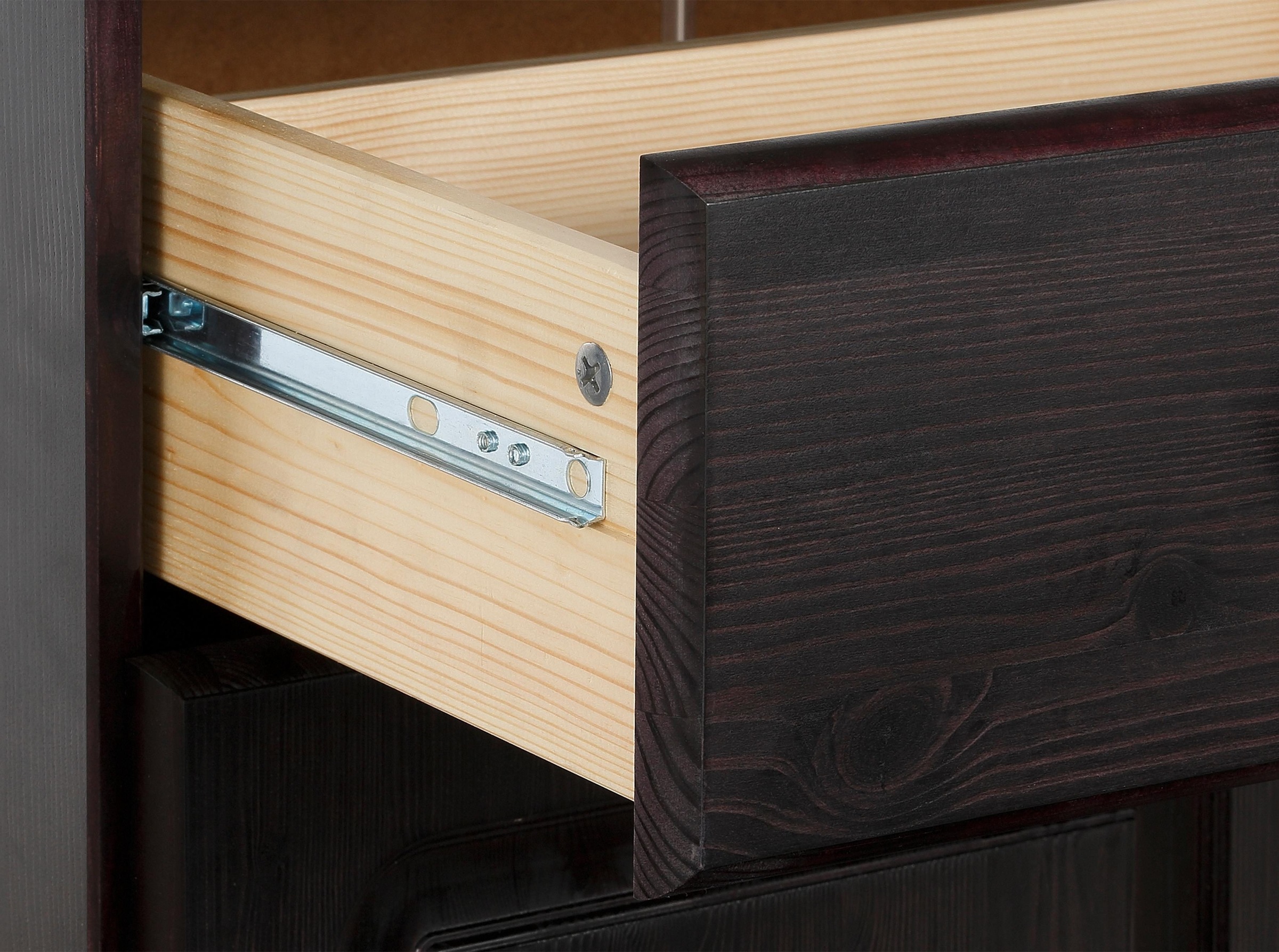 Home affaire Sideboard »Mette«, Kommode mit gefrästen, kugelförmigen Füßen, Breite 120 cm