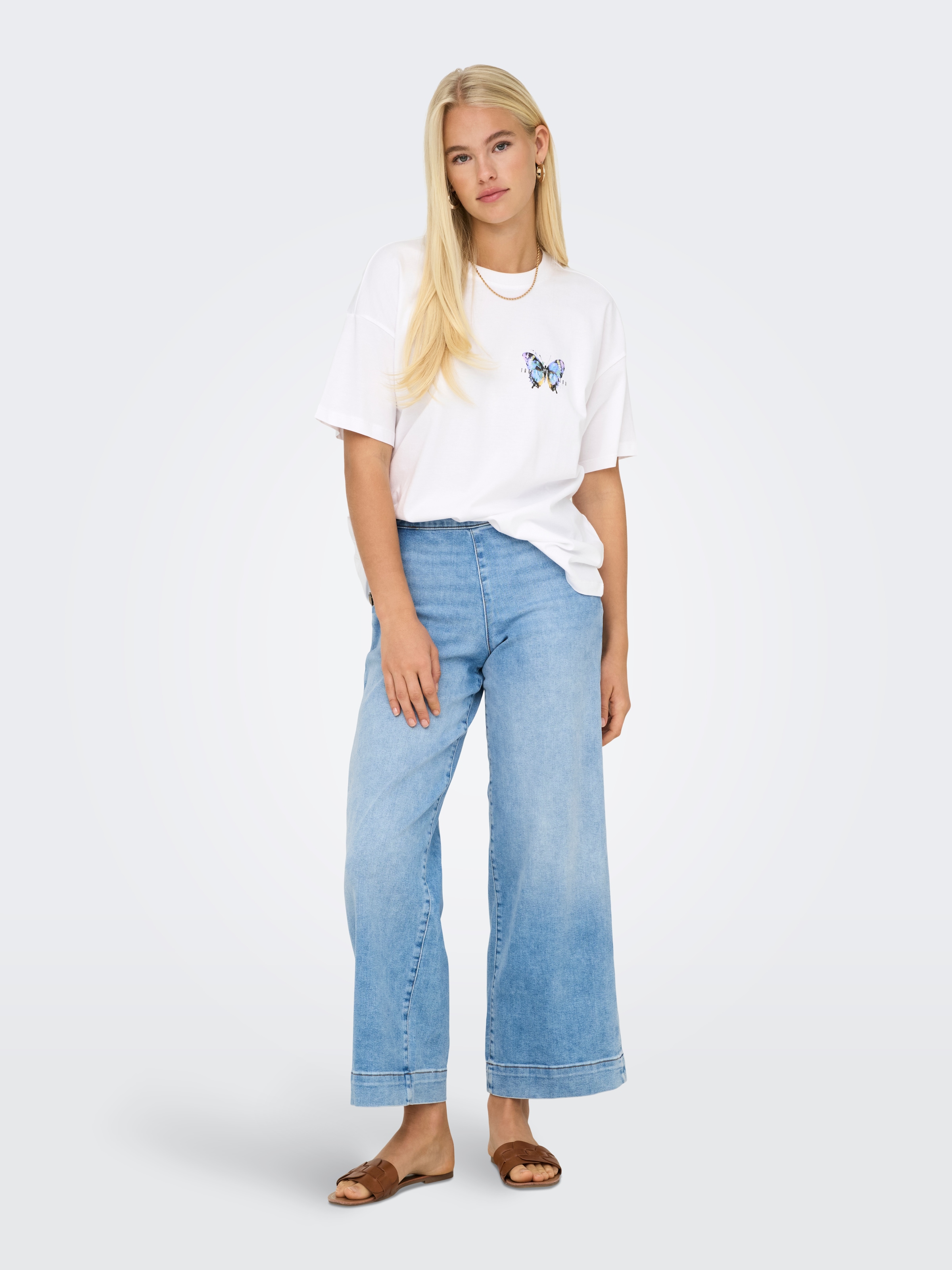 ONLY Kurzarmshirt »ONLVIVVI LIFE S/S LOVELY TOP JRS«