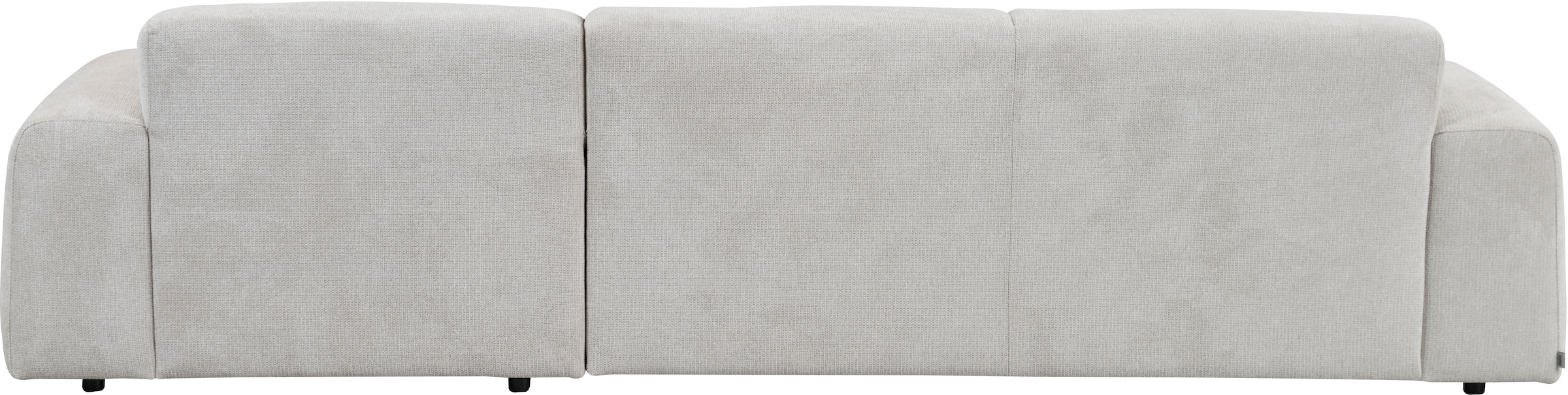 andas Ecksofa »Linkka, Breite 301 cm«, L-Form, in einem weichen Chenille-Stoff, mit Wellenunterfederung
