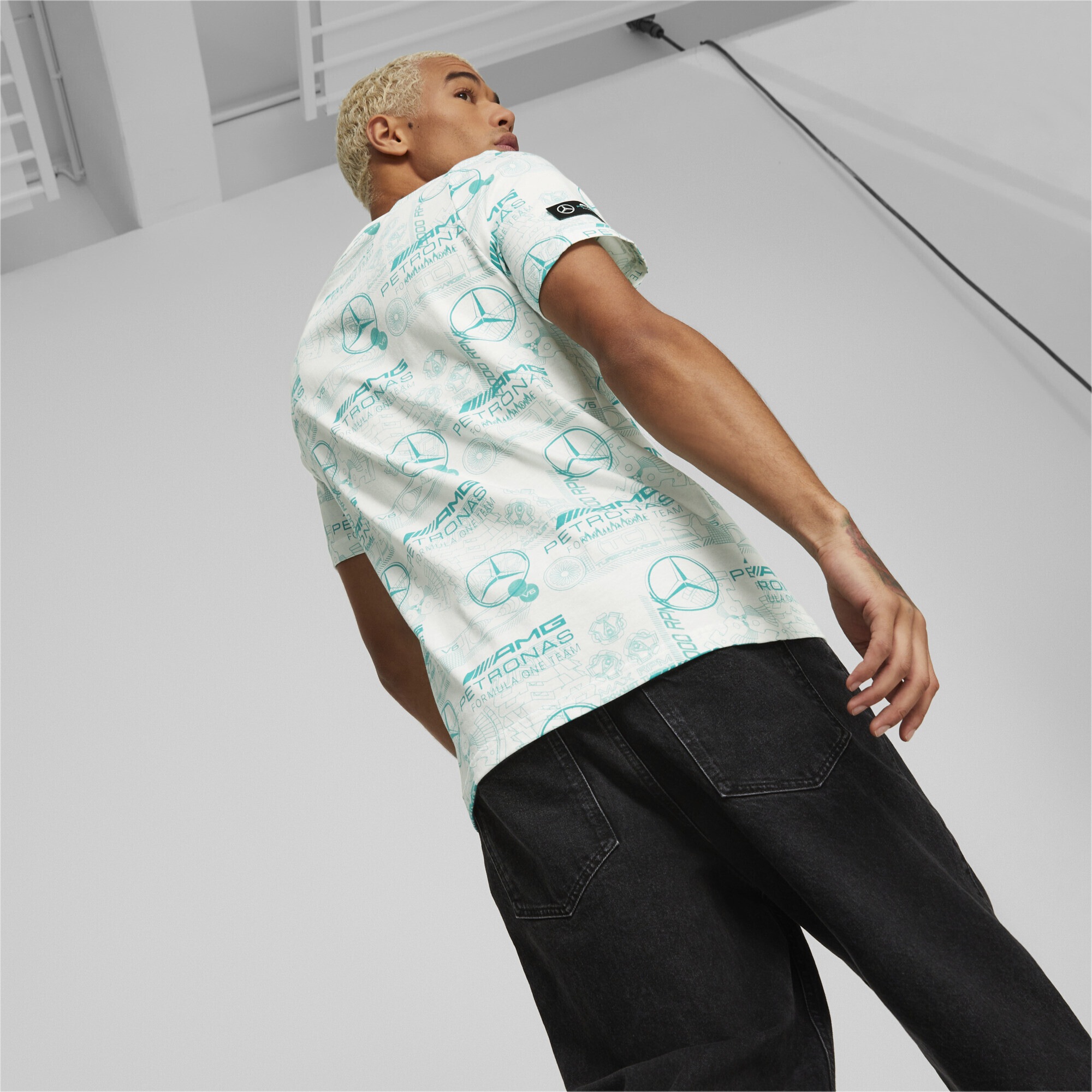 PUMA T-Shirt »Mercedes-AMG Petronas Motorsport Printed T-Shirt Herren«
