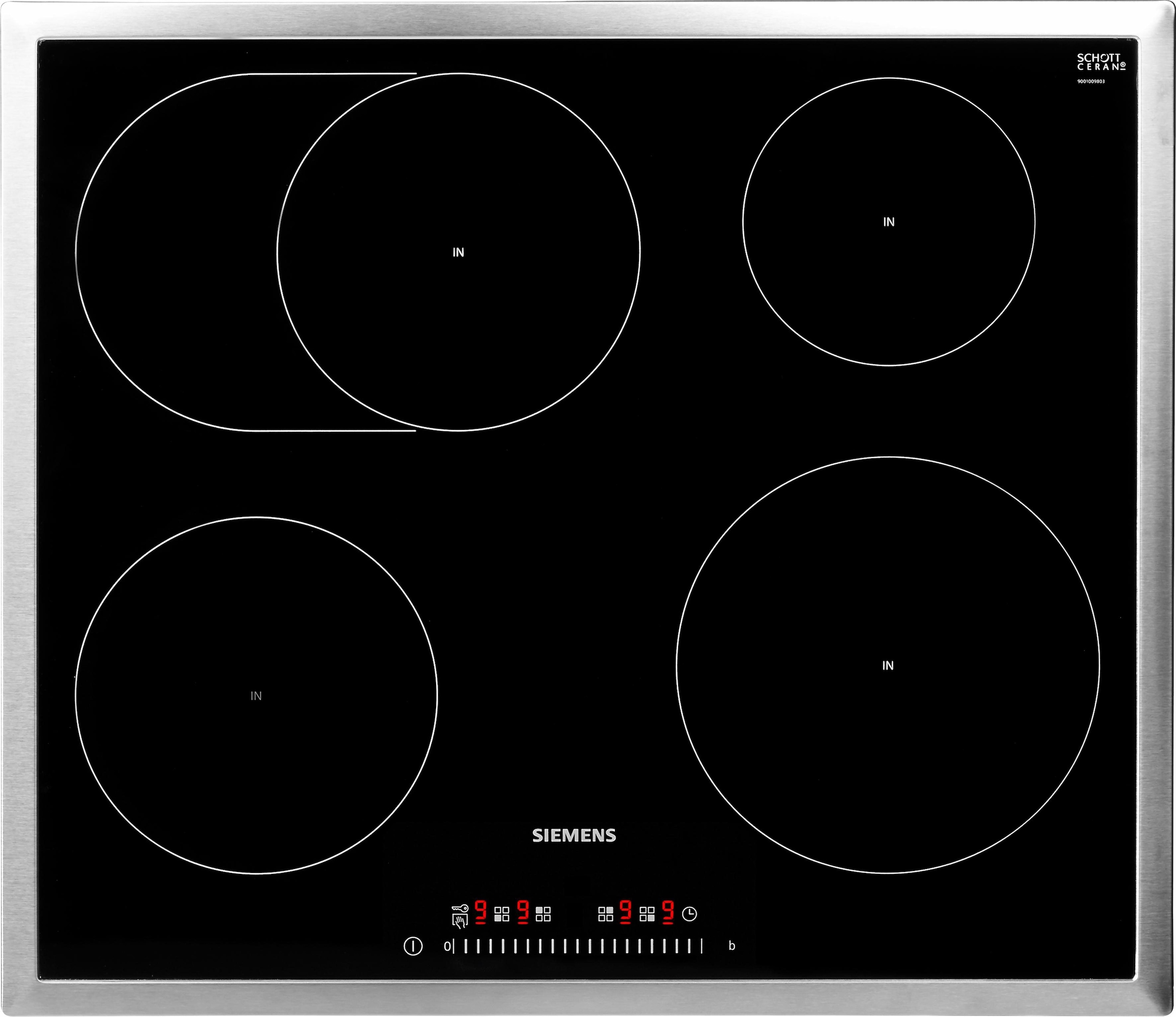 SIEMENS Induktions-Kochfeld von SCHOTT CERAN®, EH645FFB1E, mit Energieverbrauchsanzeige