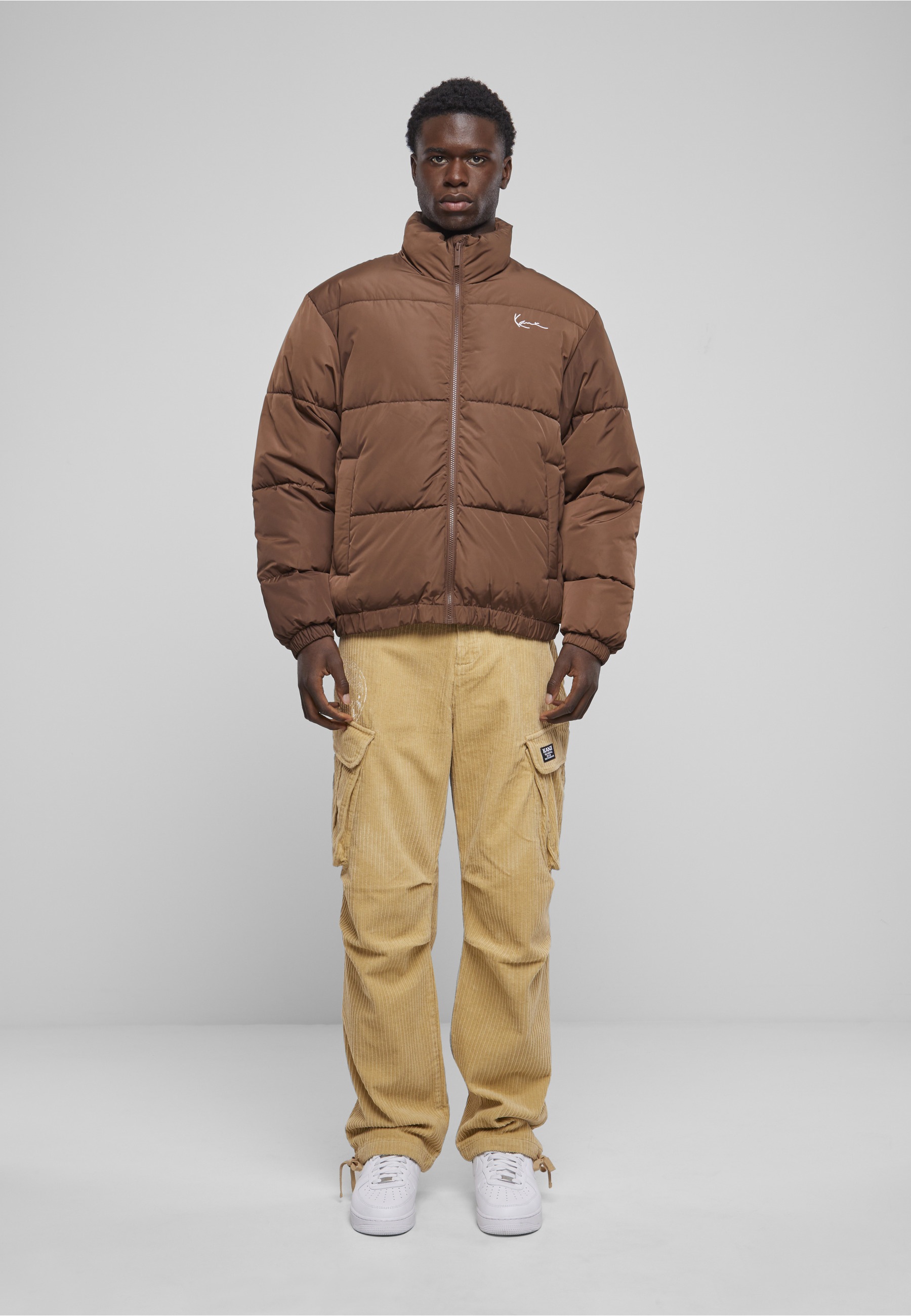 Karl Kani Winterjacke »Karl Kani Unisex KM233-052-2 KK Chest Signature Puffer Jacket« 1 Stk. tlg. ohne Kapuze