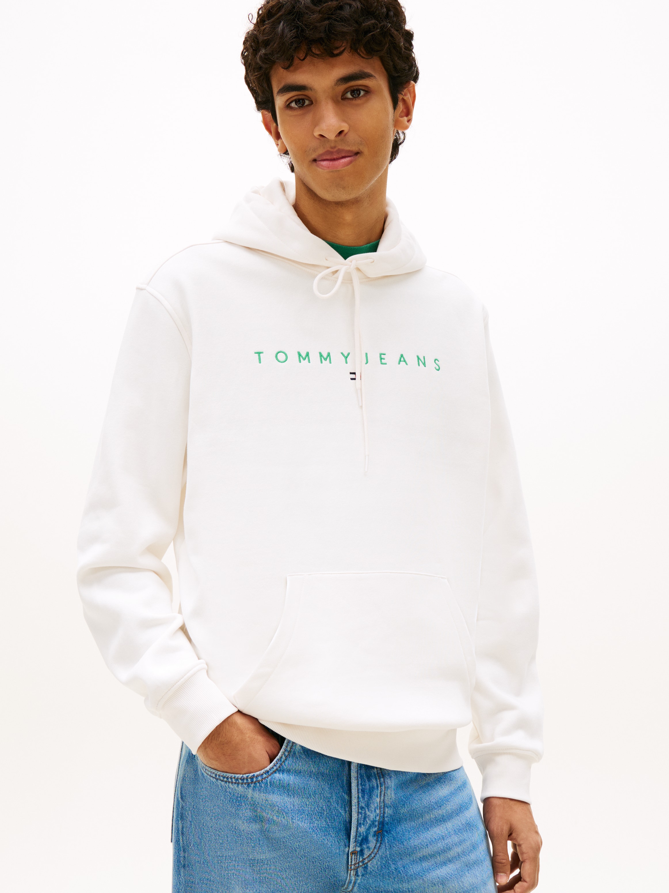 Tommy Jeans "TJM REG LINEAR LOGO HOODIE EXT", mit Logo-Stickerei günstig online kaufen