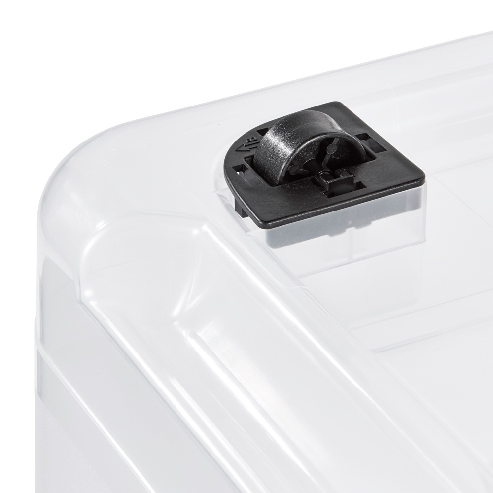 keeeper Aufbewahrungsbox »Konrad, Box mit Rollen, 3er Set, 52 L, 59,5 x 39,5 x 35 cm« durch Clips verschließbar, Griffe und Rollen am Boden