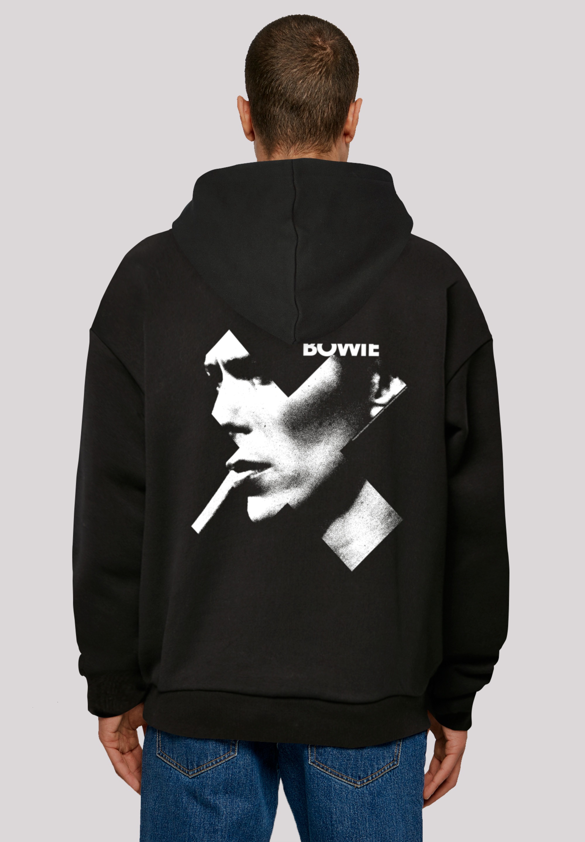 F4NT4STIC Kapuzenpullover "David Bowie Cross Smoke", Print