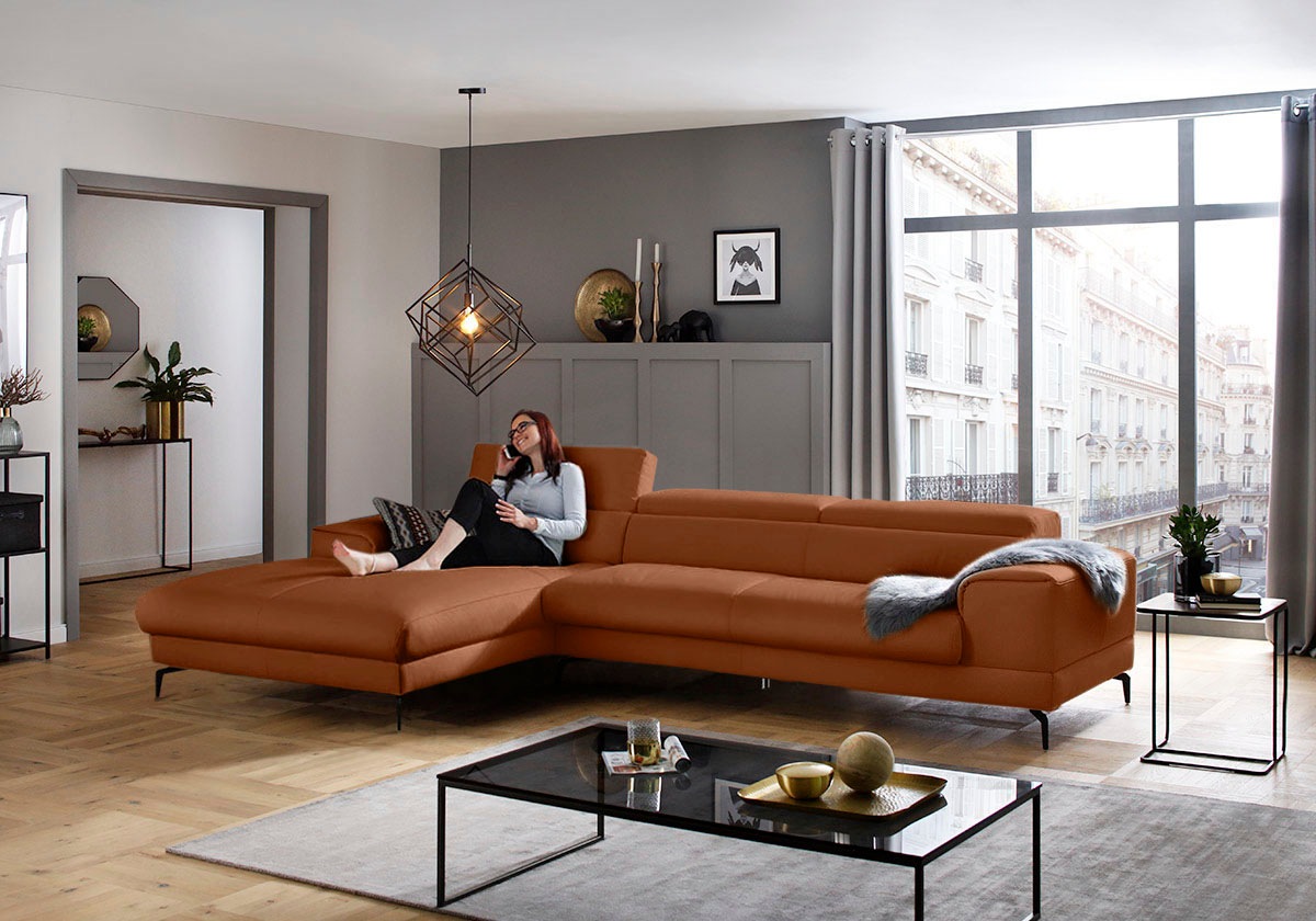 W.SCHILLIG Piedroo Corner Sofa Cognac 3