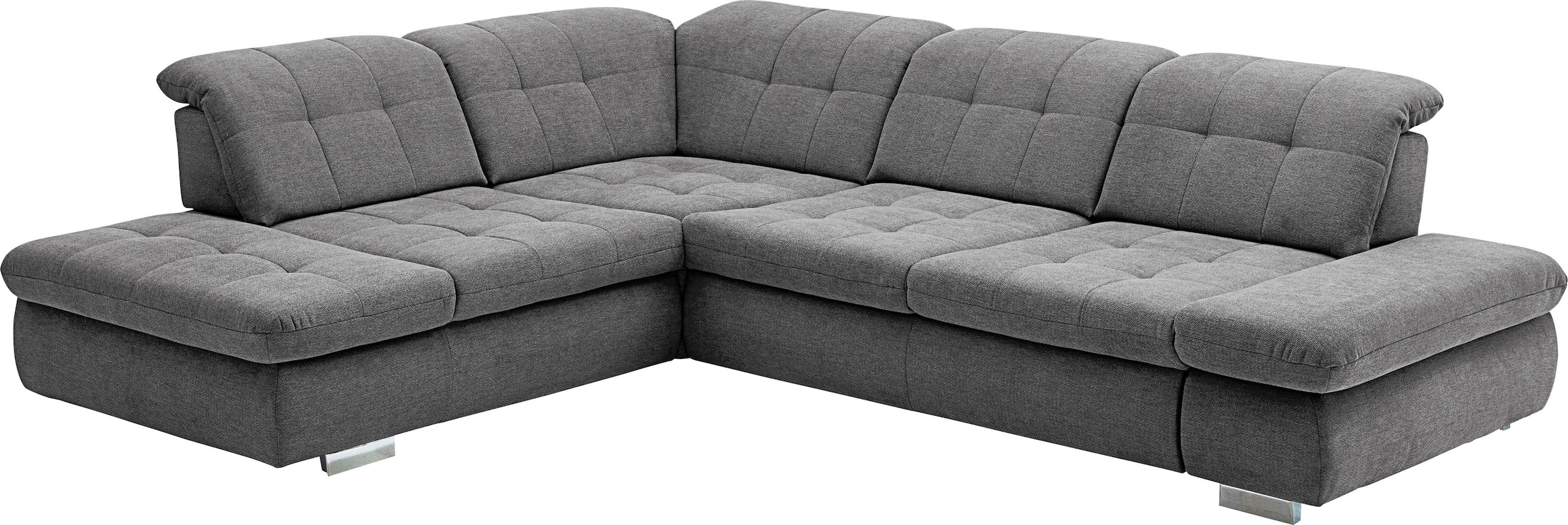 Die PlanBar Ecksofa »MP-IN17004 L-Form«, wahlweise mit Bettfunktion, Sitztiefen- und Kopfteilverstellung