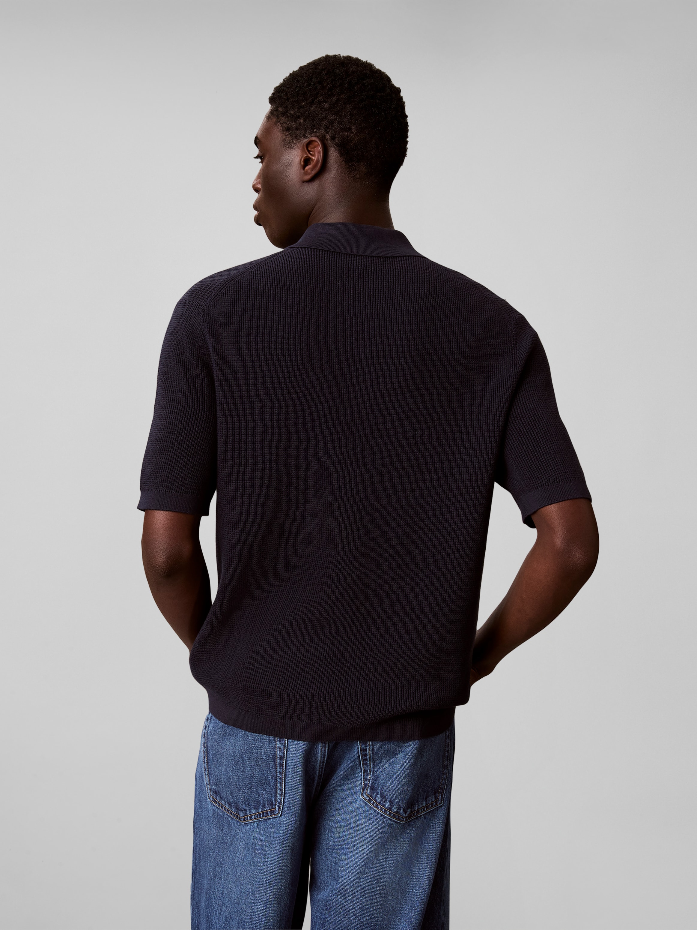 Calvin Klein Polokragenpullover Regular fit mit Polokragen