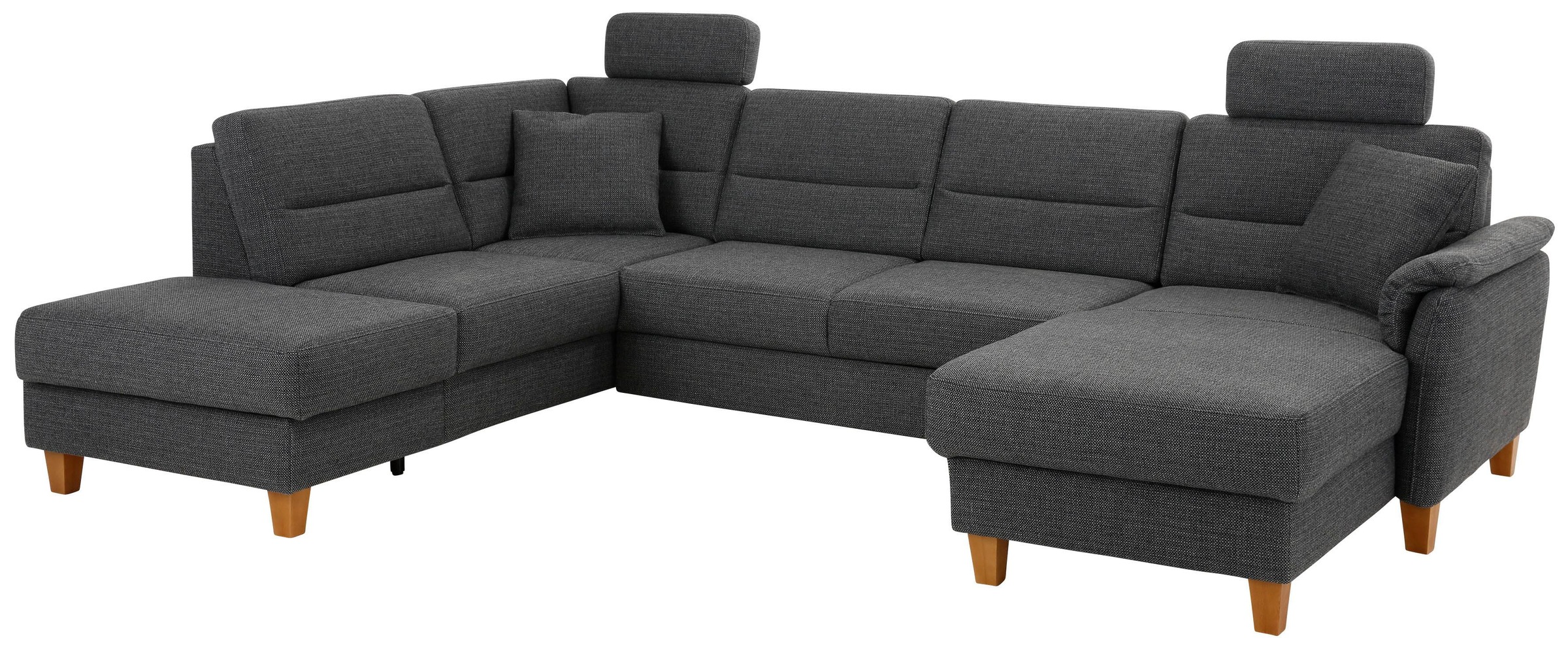 Home affaire Wohnlandschaft "Palmera U-Form, B: 308 cm" optional Bettfunkti günstig online kaufen