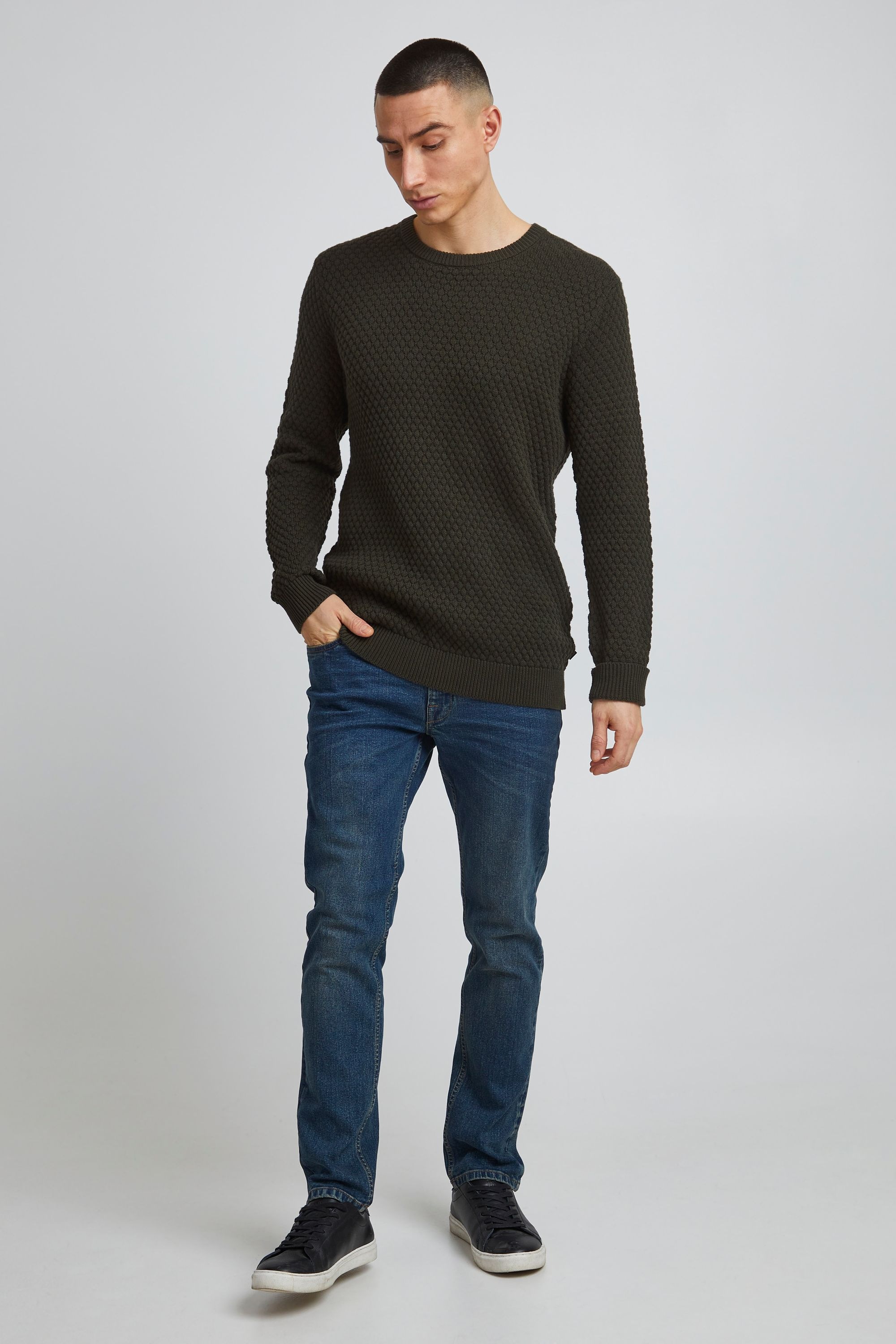 Solid Strickfleece-Pullover "Strickpullover SDClive" günstig online kaufen