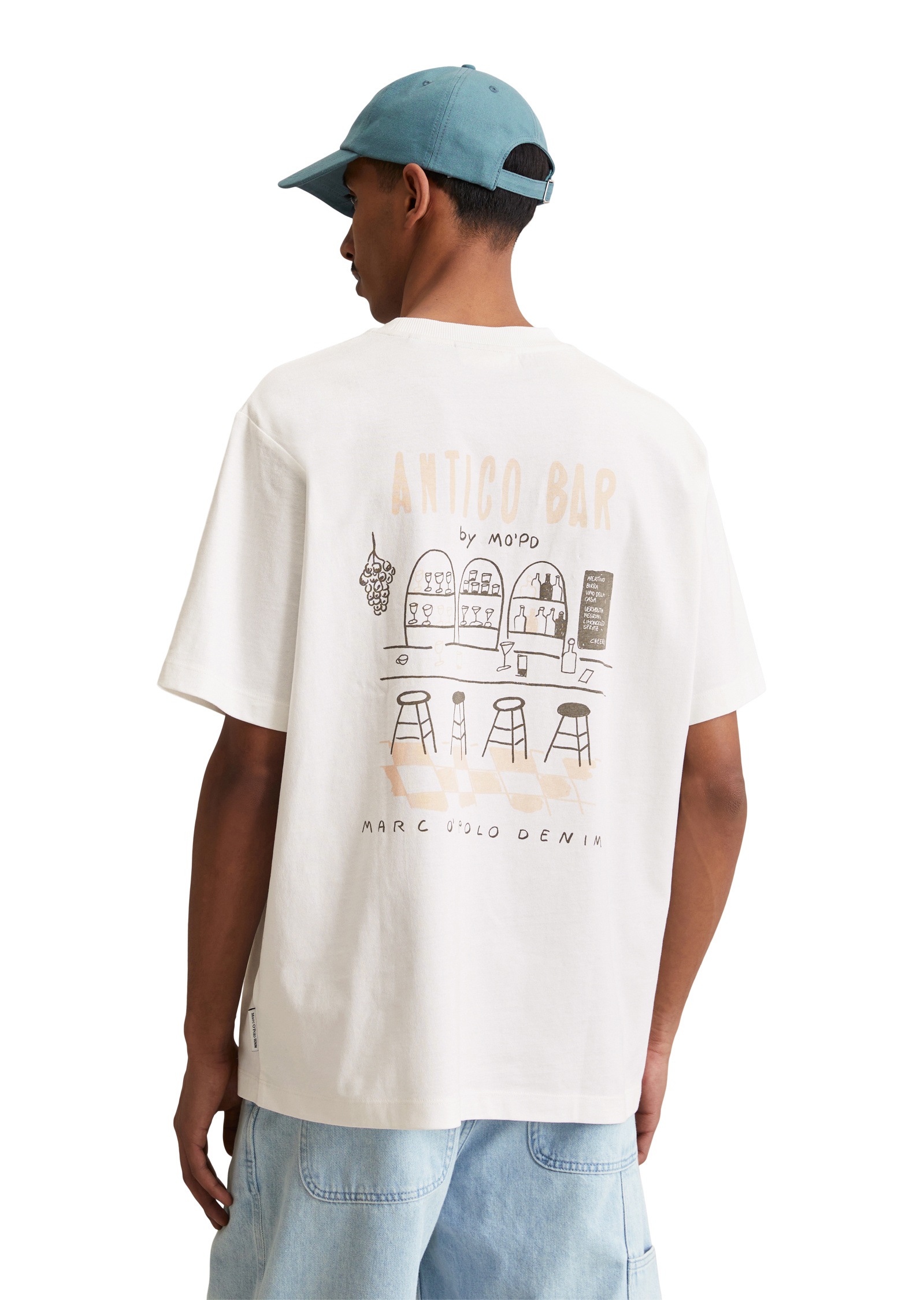 Thumbnail - Marc OPolo DENIM T-Shirt "mit markantem Rückenprint"