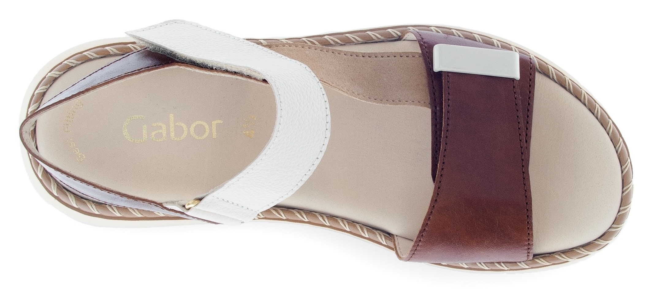 Gabor Sandalette, Plateau, Keil, Riemchensandale mit Best Fitting-Ausstattung