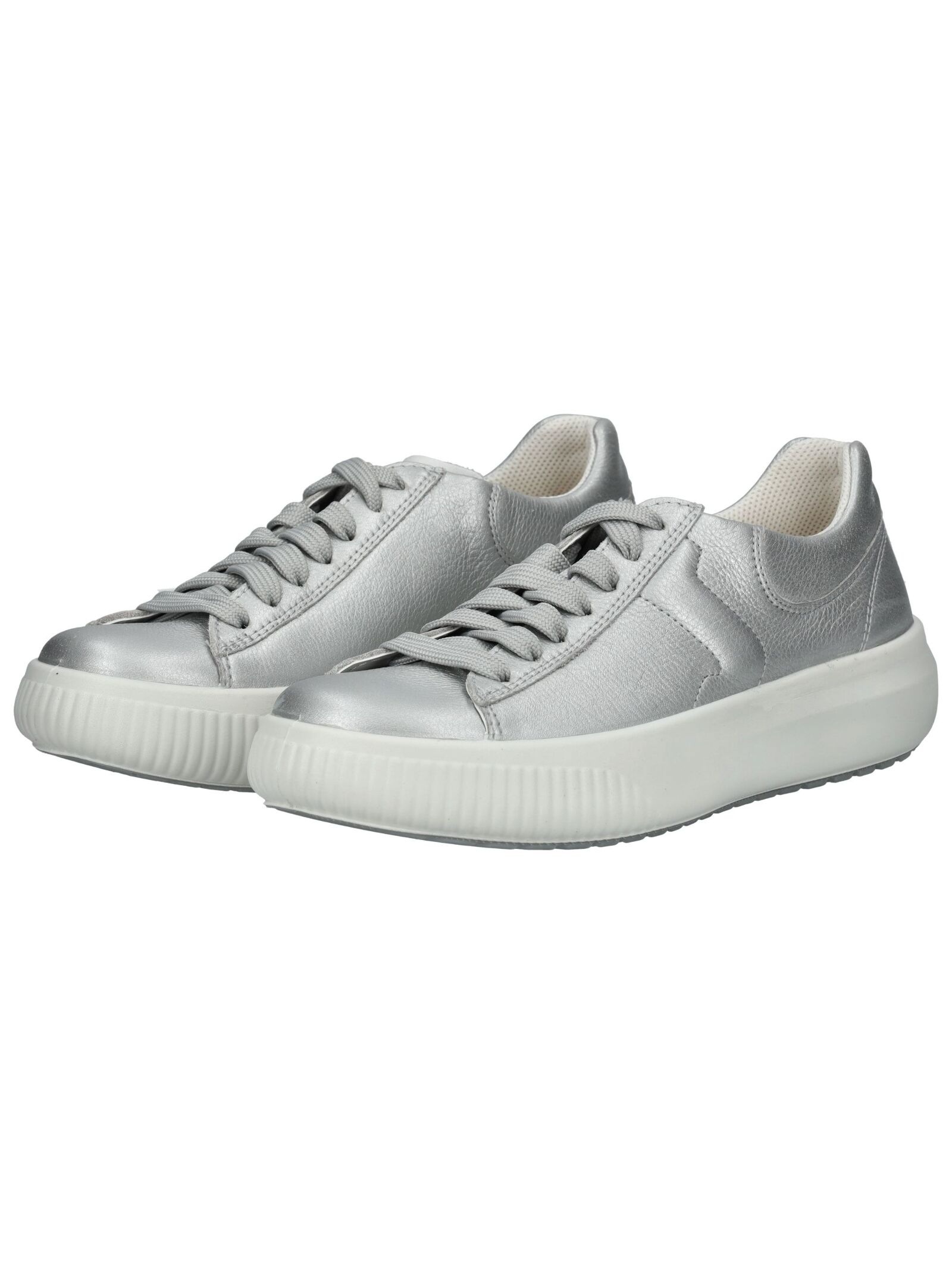 Sneaker LEGERO "Legero Sneaker Nappaleder", Damen, Gr. 40, silber, Nappaleder, Schuhe Sneaker 3